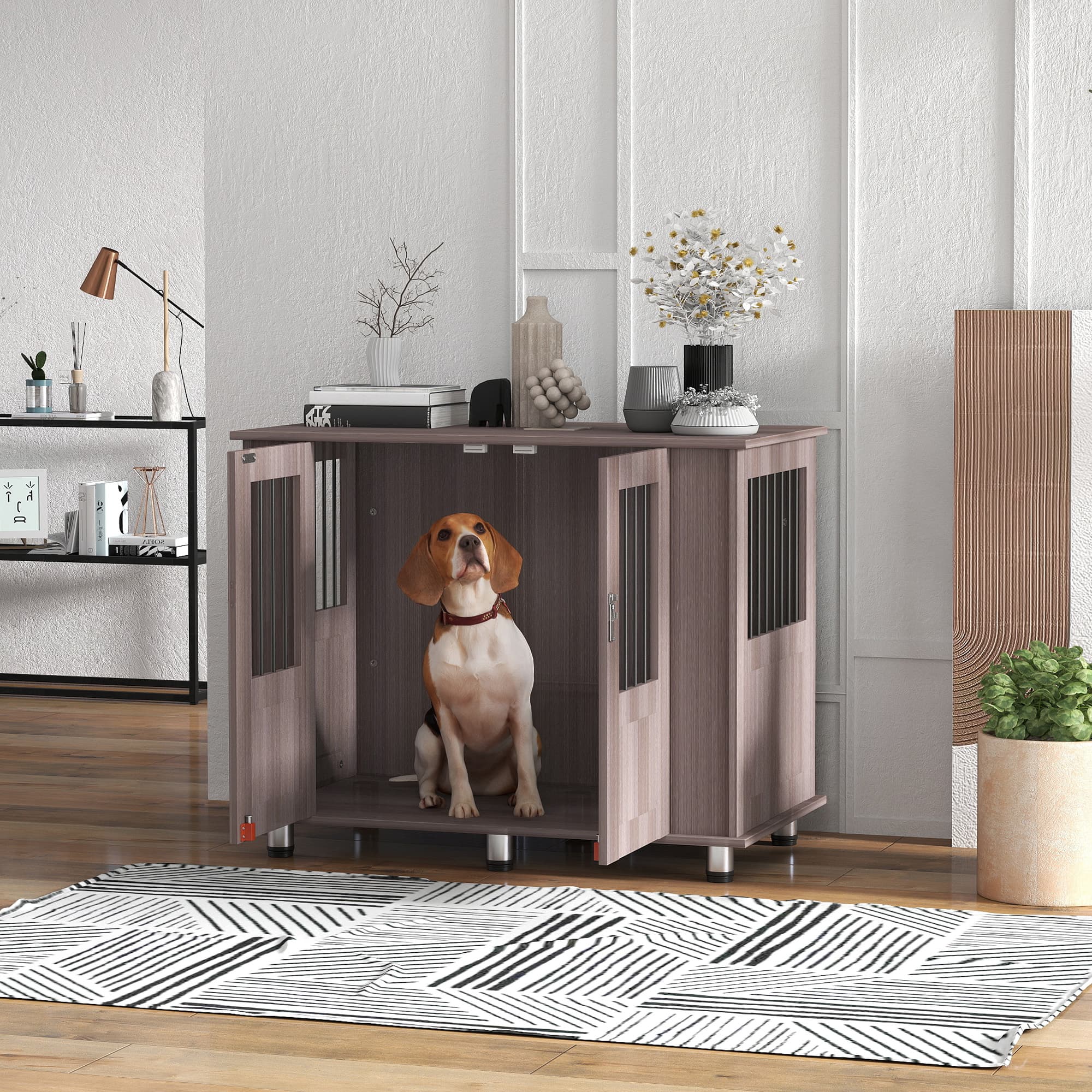 Dog Crate Furniture Side Table for Medium and Large Dogs - image 10