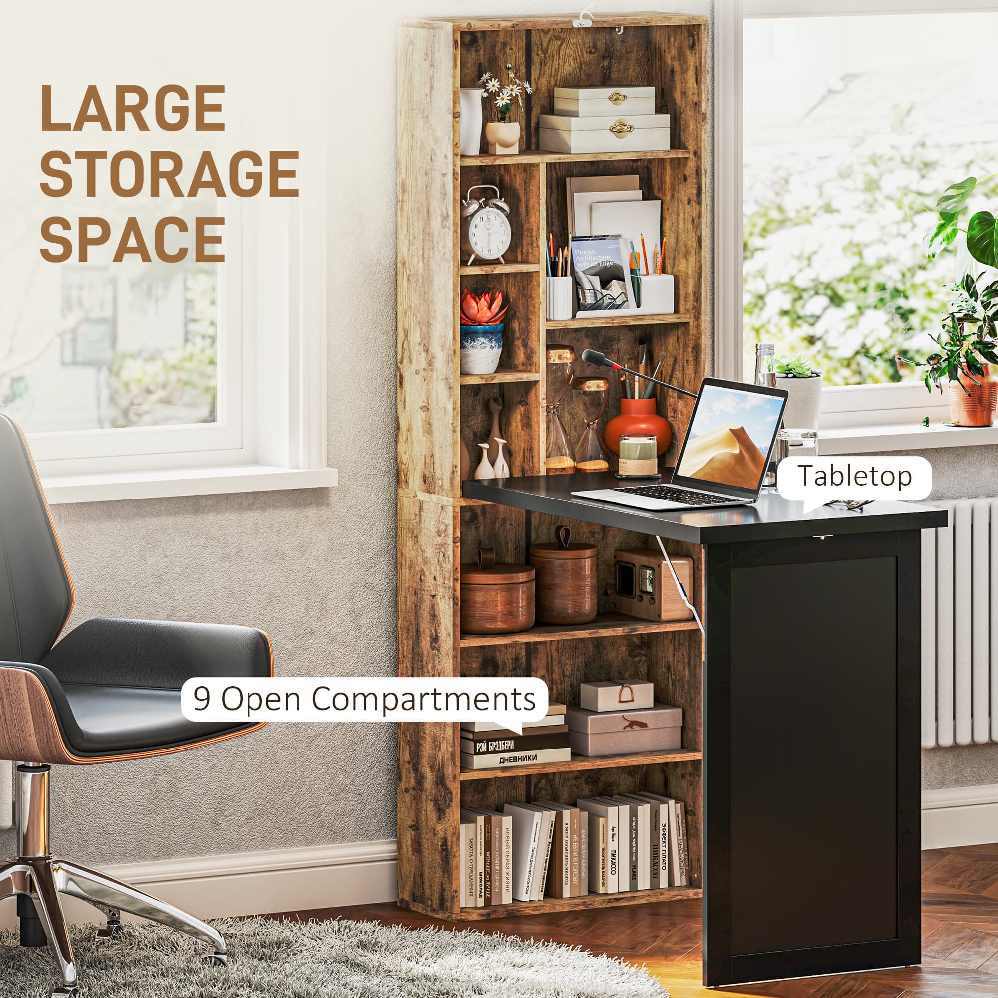 Transform Your Space with this Rustic Fold-Out Desk - image 5