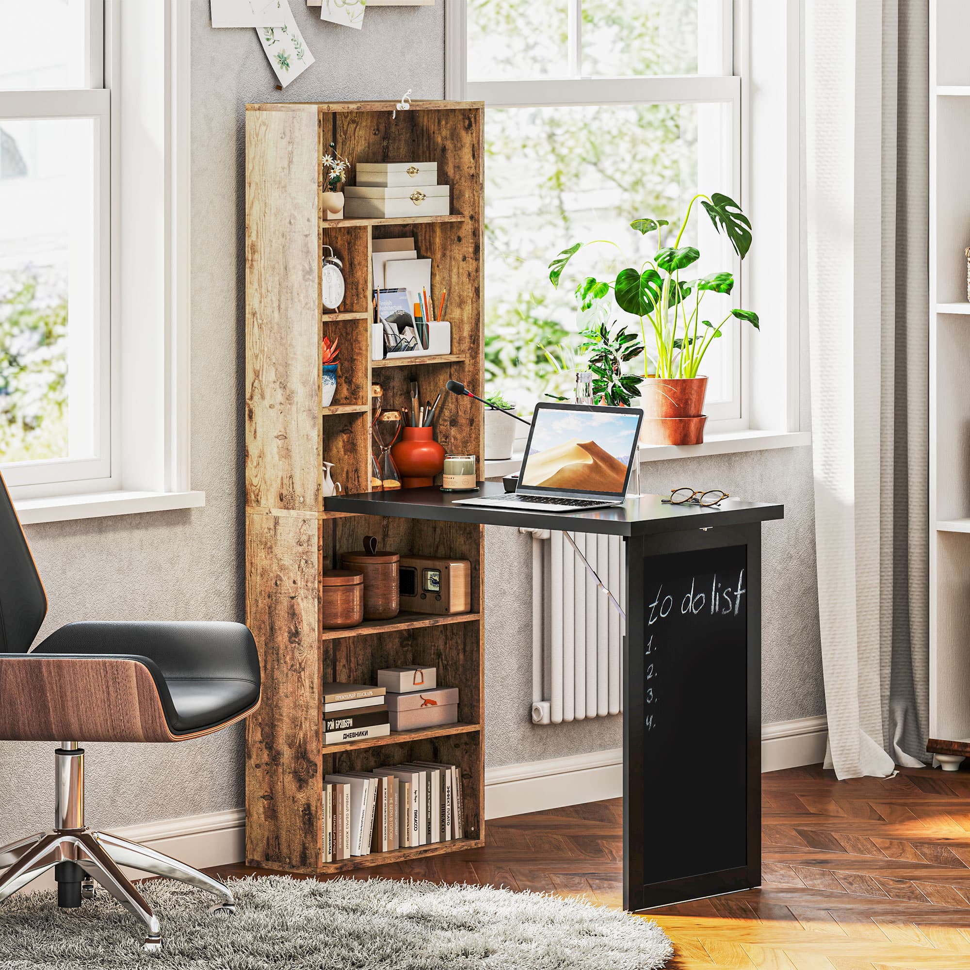 Transform Your Space with this Rustic Fold-Out Desk - image 2