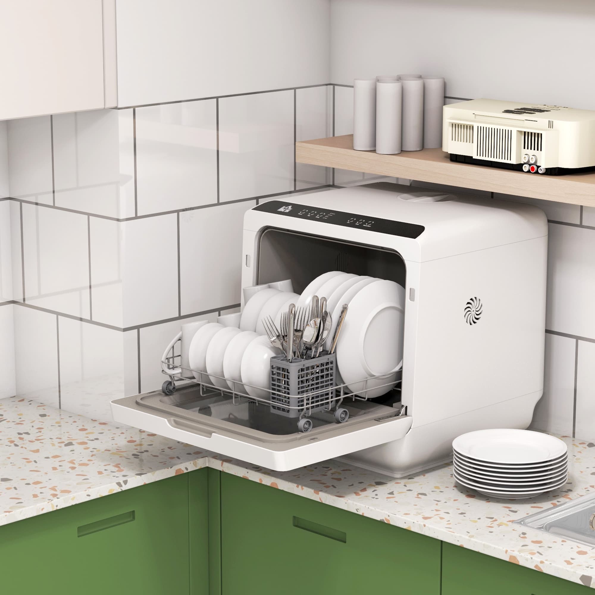 Effortless Cleaning with the Reghhid Countertop Dishwasher - image 3