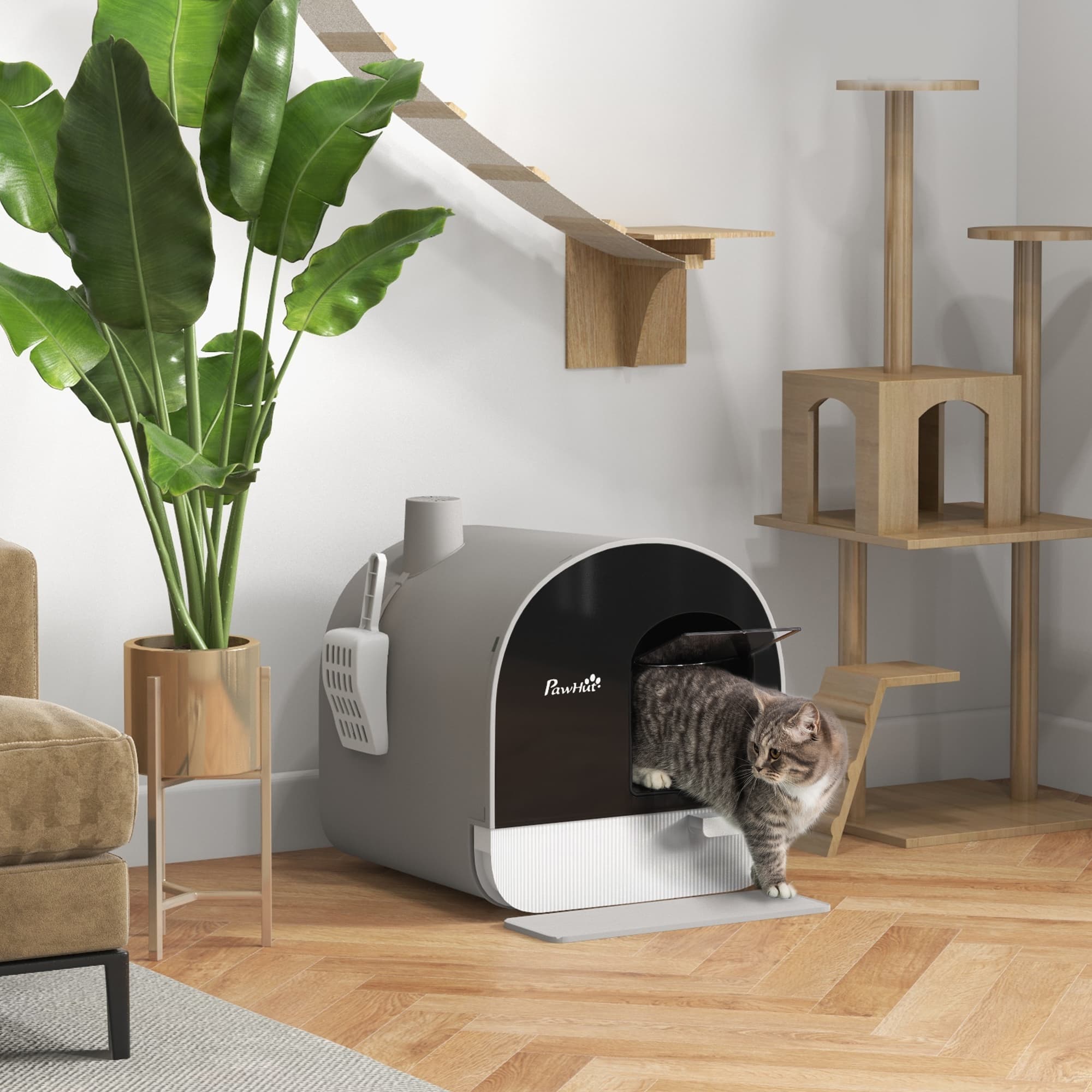 Keep Your Home Fresh with the PawHut Enclosed Cat Litter Tray - image 2