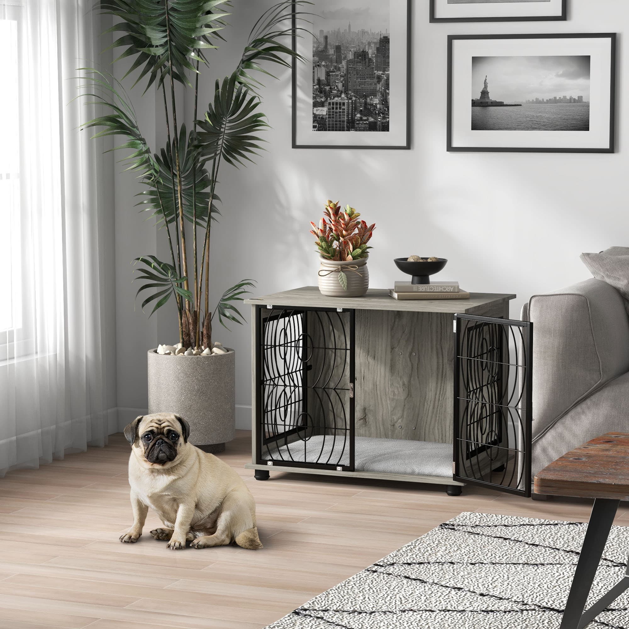 Transform Your Space with this Stylish Dog Crate End Table - image 5