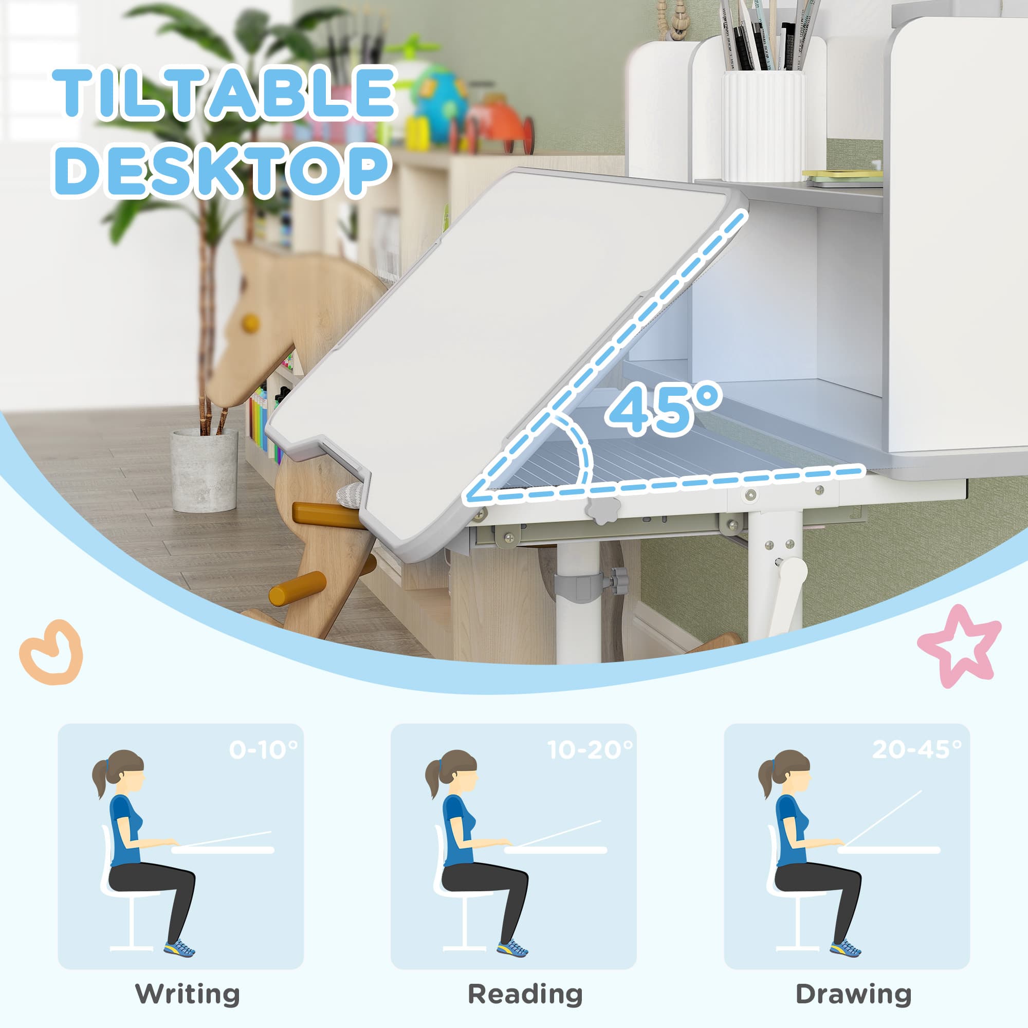 Transform Their Study Time with an Ergonomic Kids Desk Set - image 1