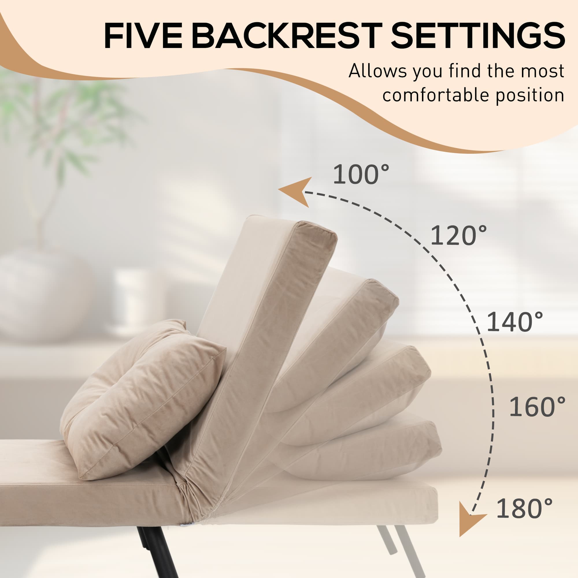 Transform Your Space with this 4-in-1 Velvet Chair Bed - image 5