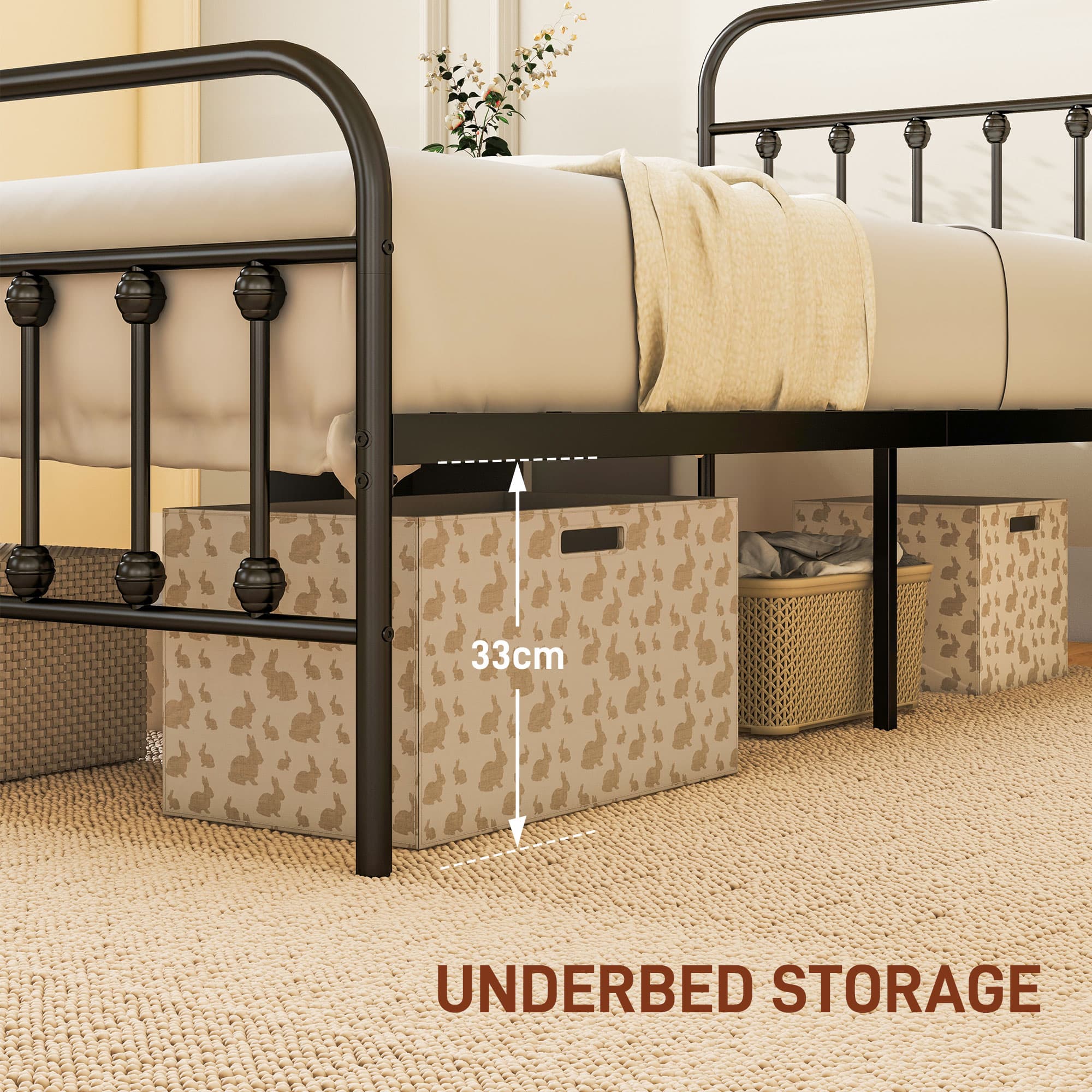 Transform Your Space with this Minimalist Single Metal Bed - image 1