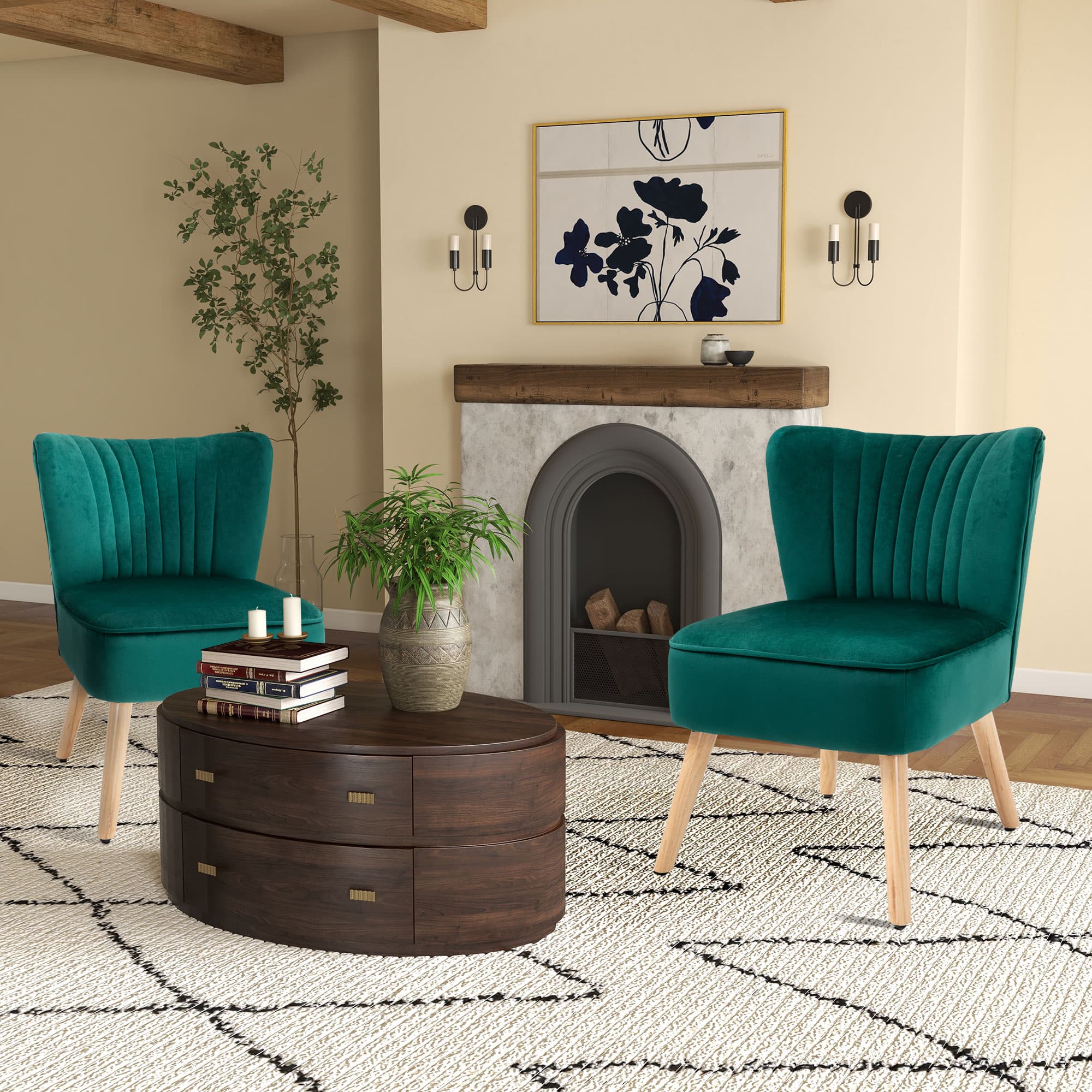 Discover Premium Comfort with Green Velvet Tub Chairs - image 3