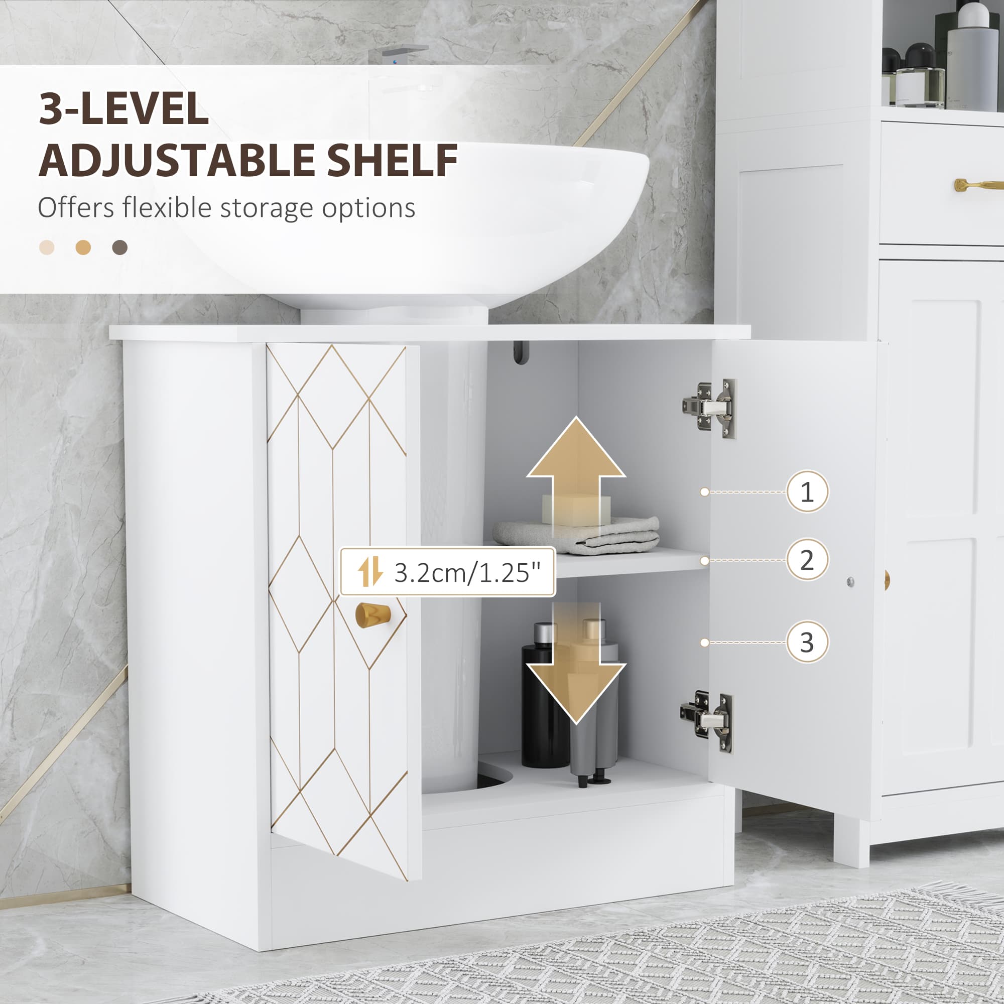 Transform Your Bathroom with this Elegant Under Sink Cabinet - image 4