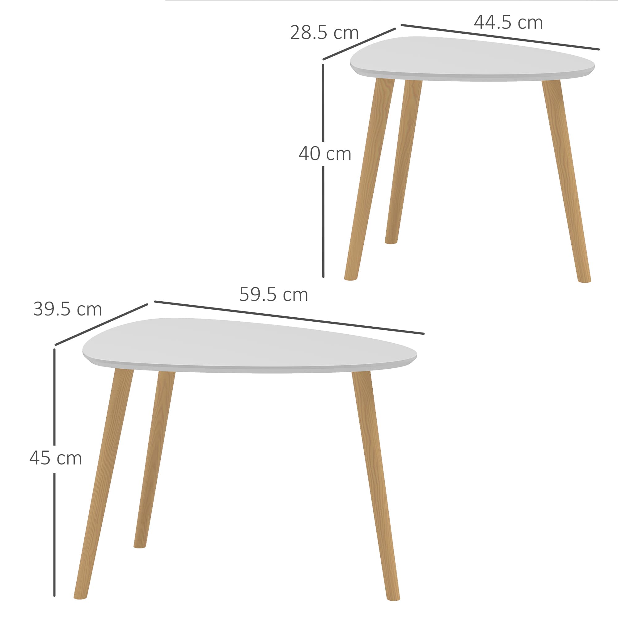 Light grey nesting tables for flexible living - image 9