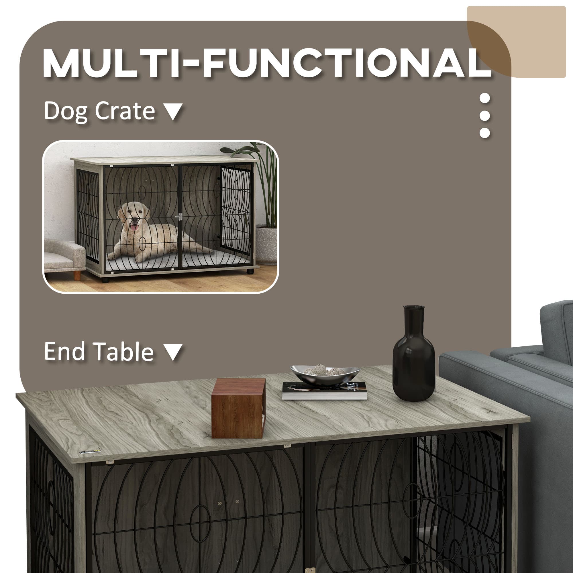 Transform Your Space with this XL Dog Crate Sideboard - image 3