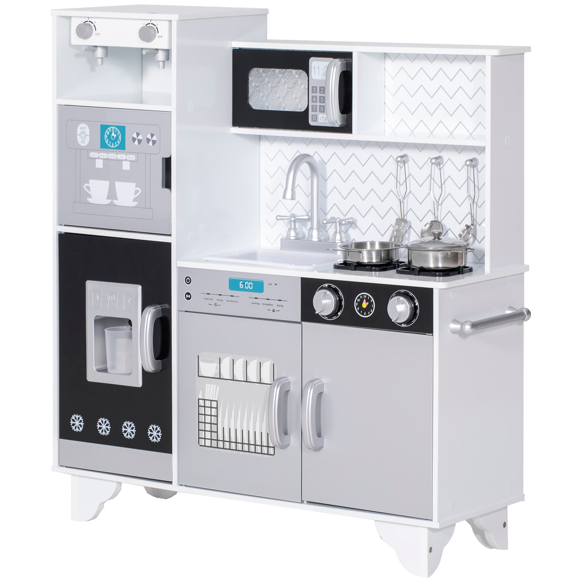 Transform Playtime with this Interactive Kids Kitchen Set - White