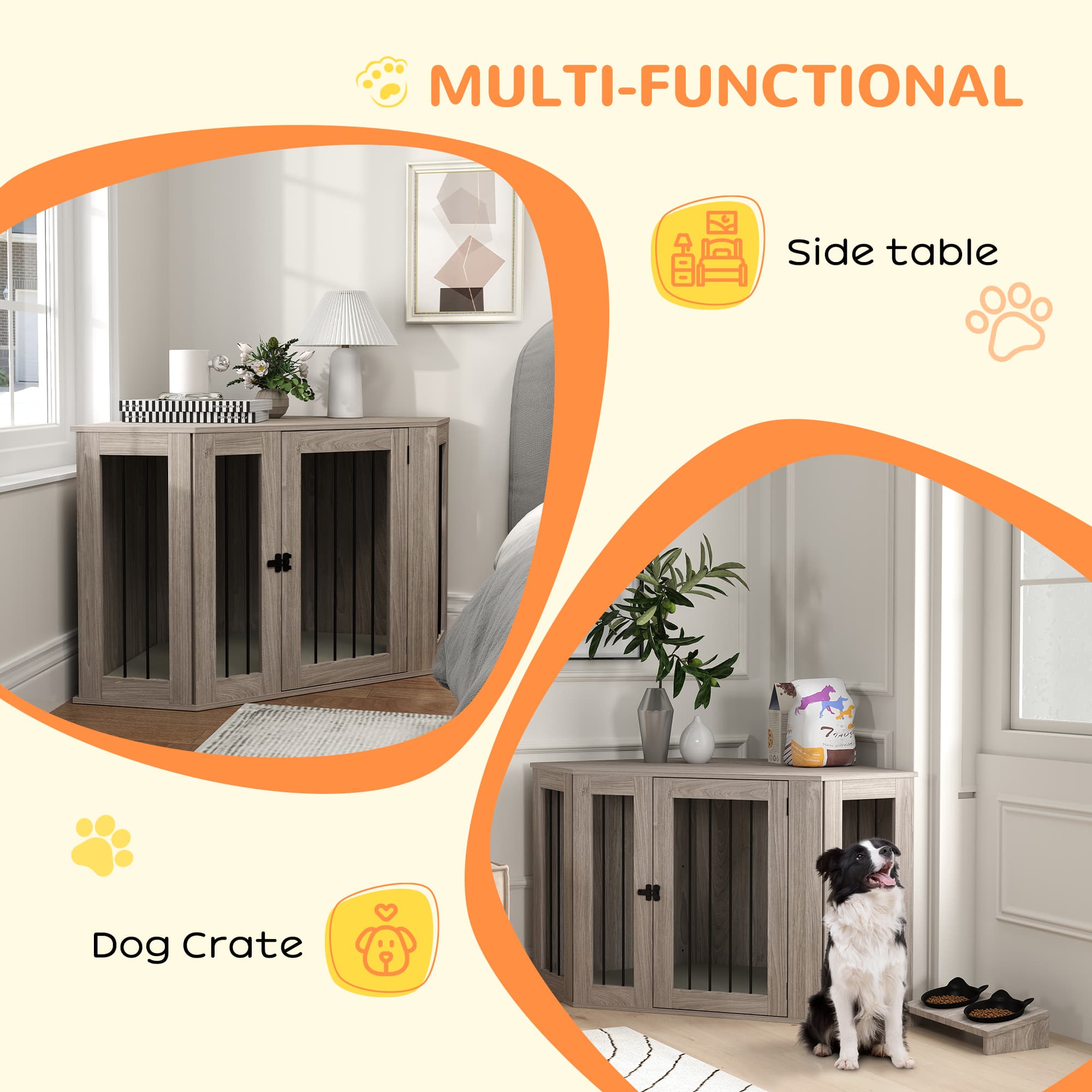 Corner Dog Crate That Doubles as Living Room Furniture - image 2