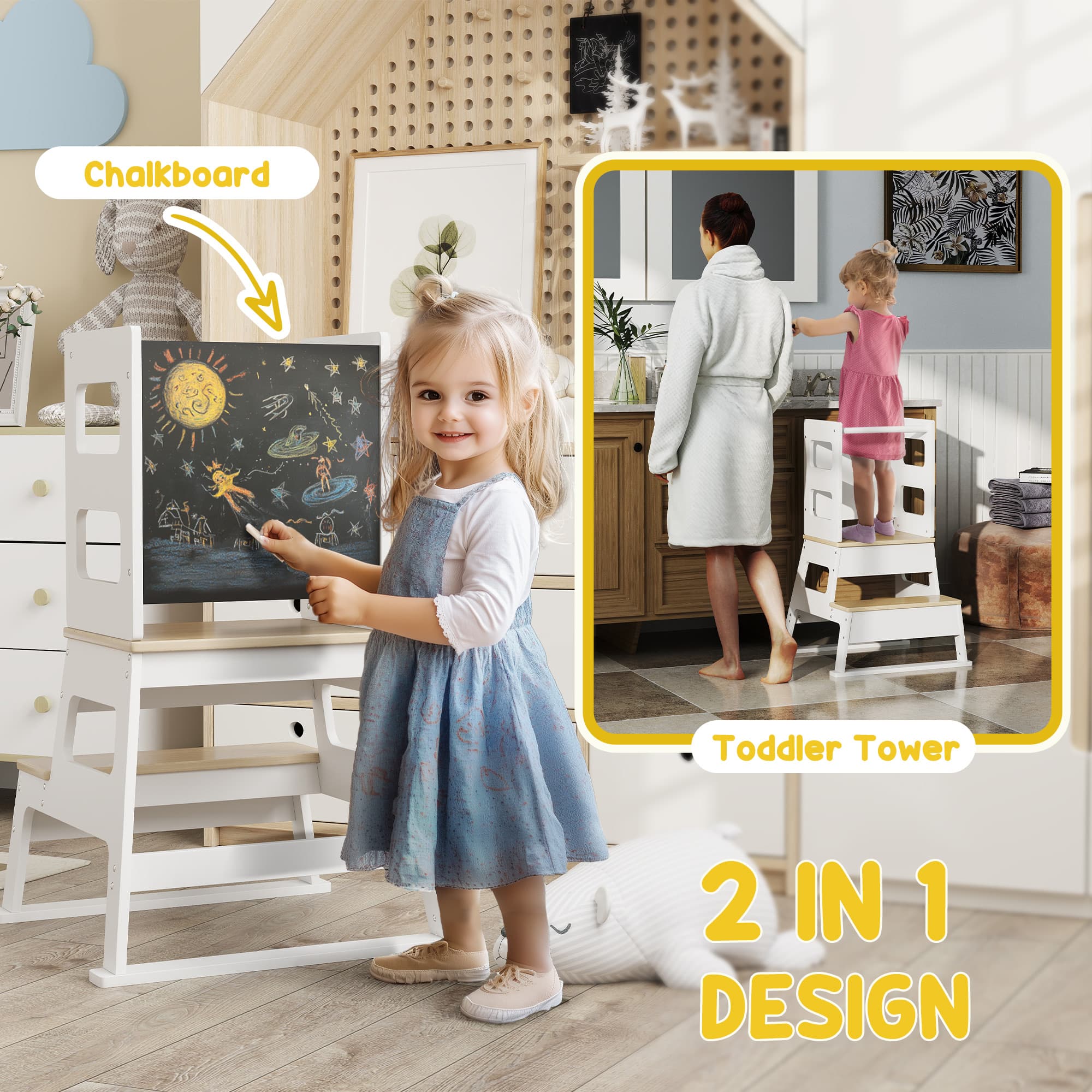 Transform Daily Routines with this 2-in-1 Toddler Tower - image 5