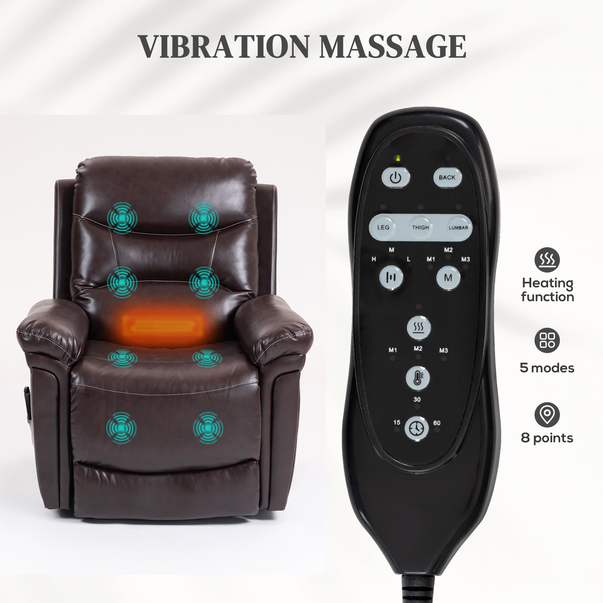 Transform Your Comfort with this Heated Massage Lift Chair - image 3