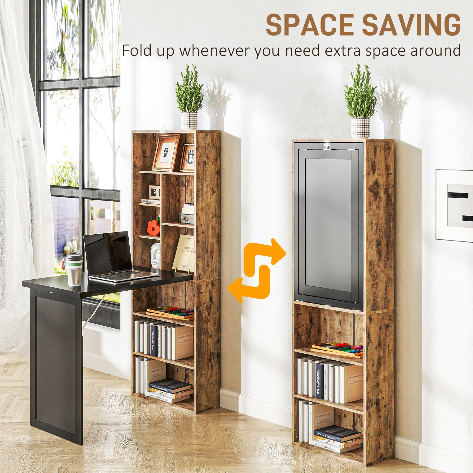 Transform Your Space with this Rustic Fold-Out Desk - image 4