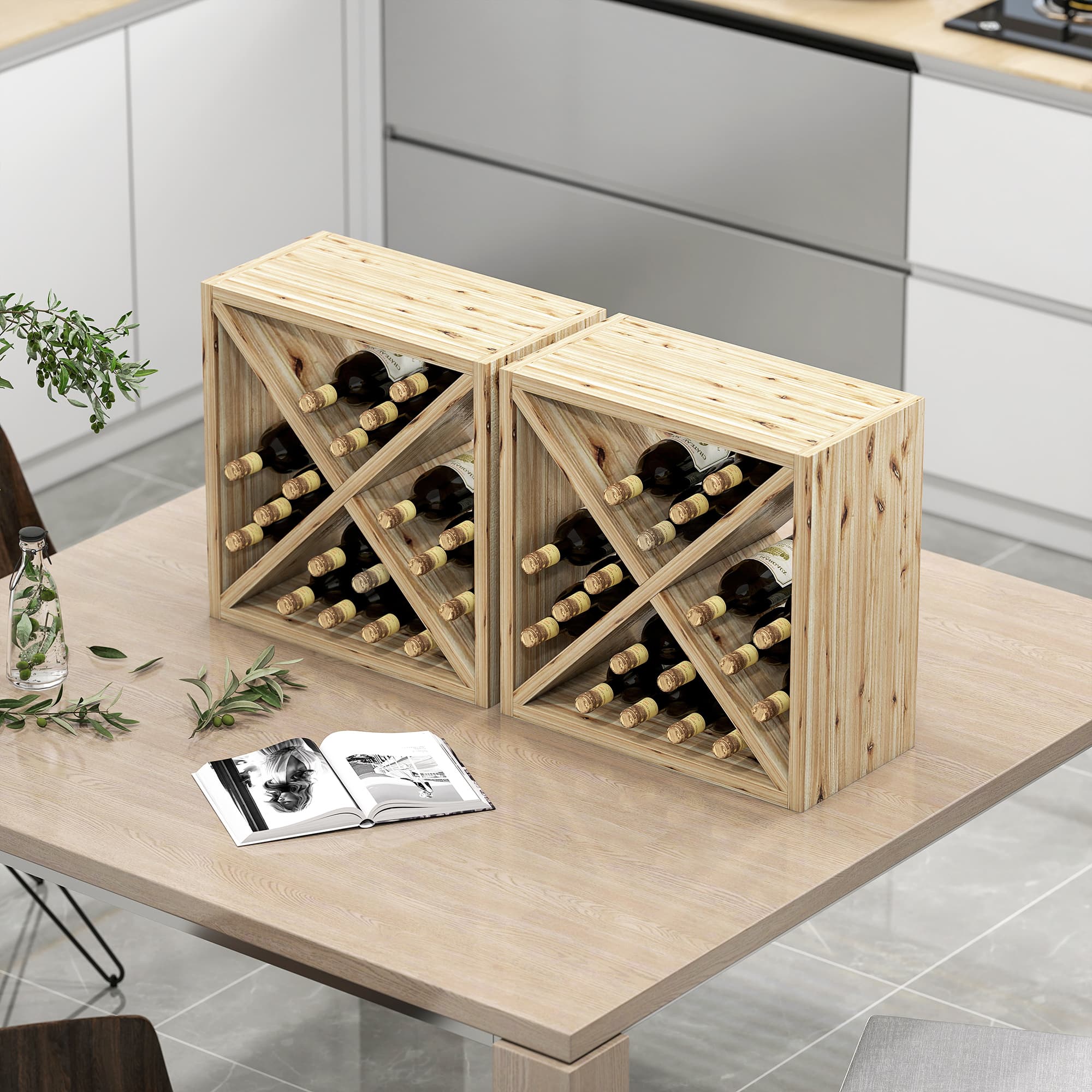 Store 24 Bottles in Style with These Natural Wood Wine Racks - image 10