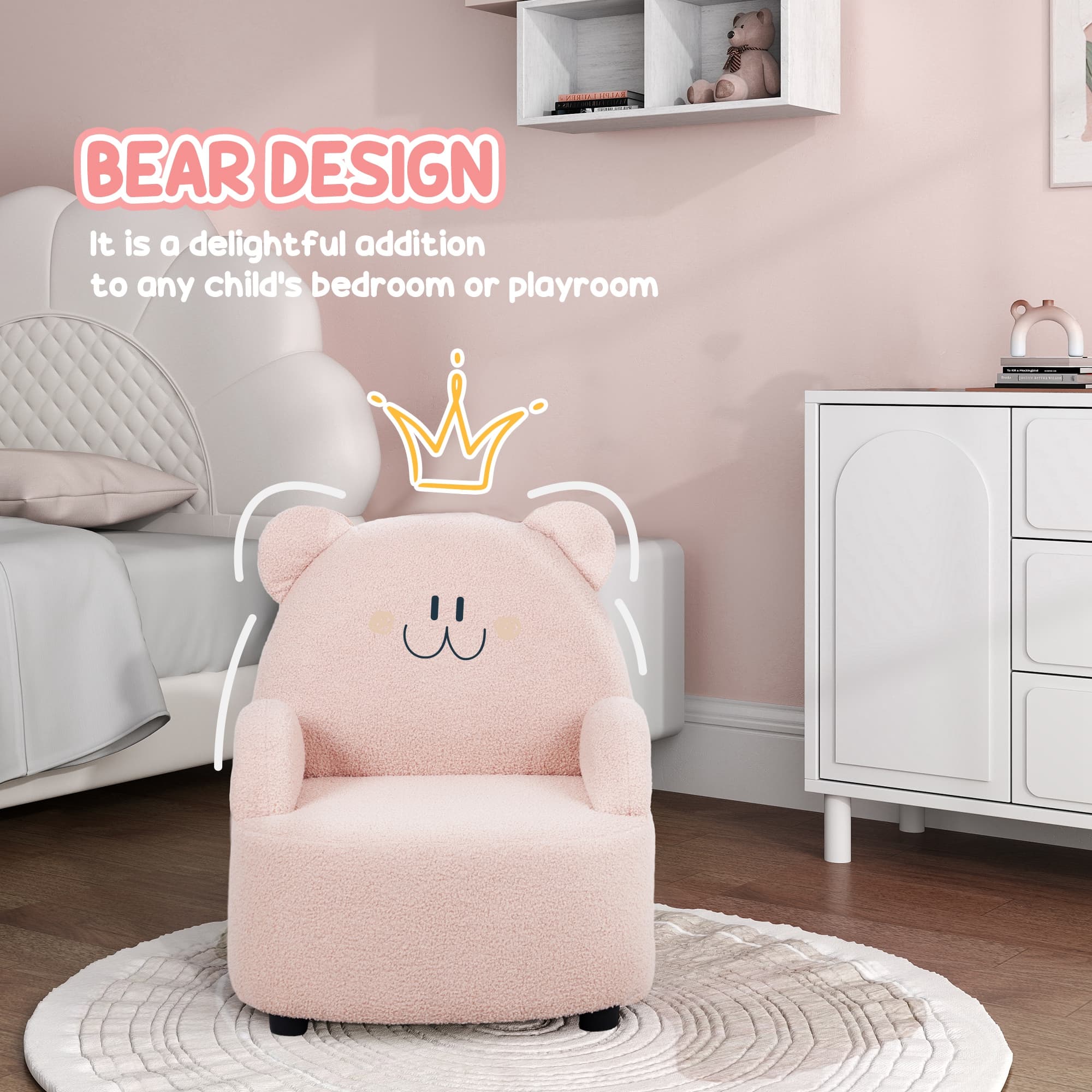 Transform Playtime with this Cosy Pink Bear Armchair - image 2