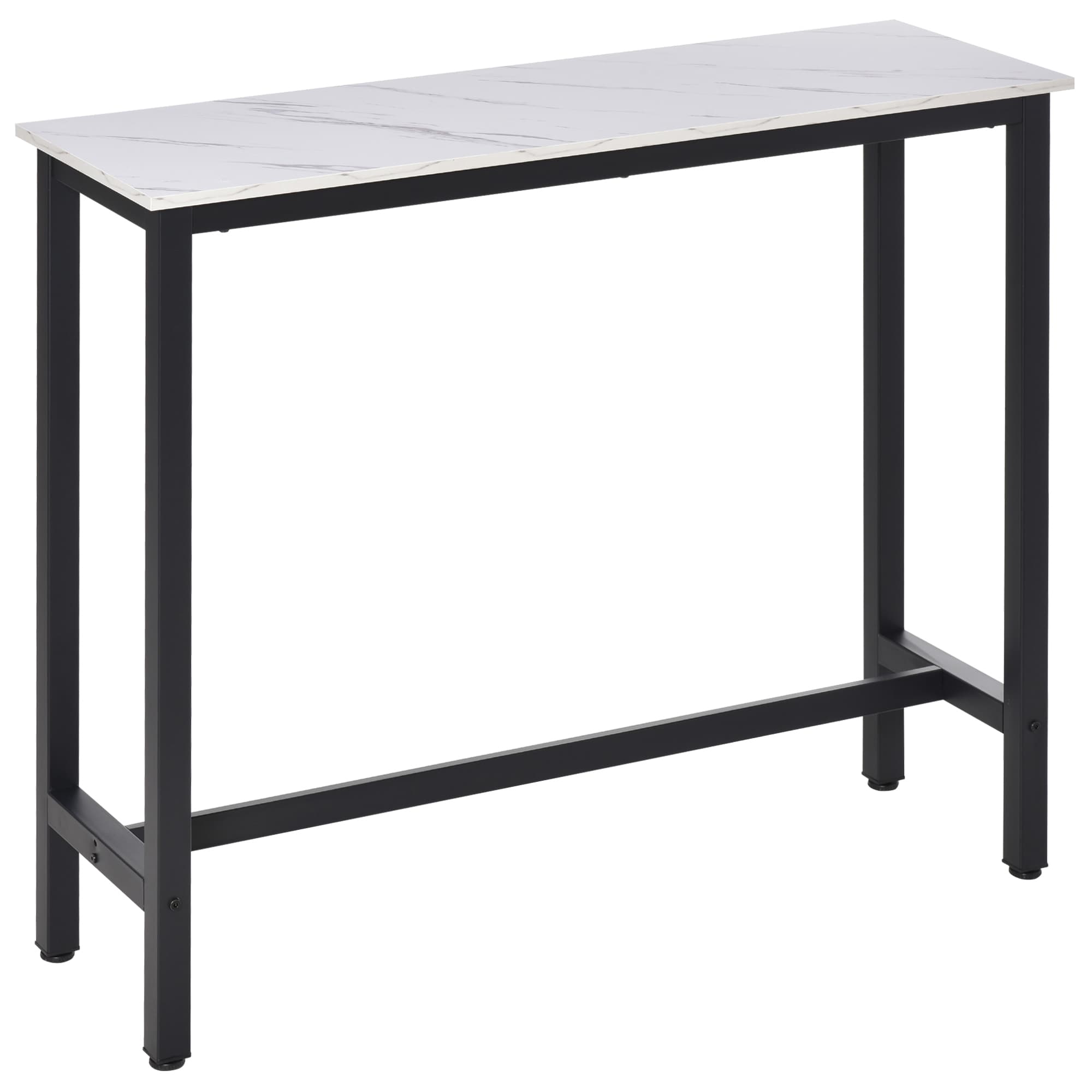 Transform Your Space with this Industrial Breakfast Bar - White Black