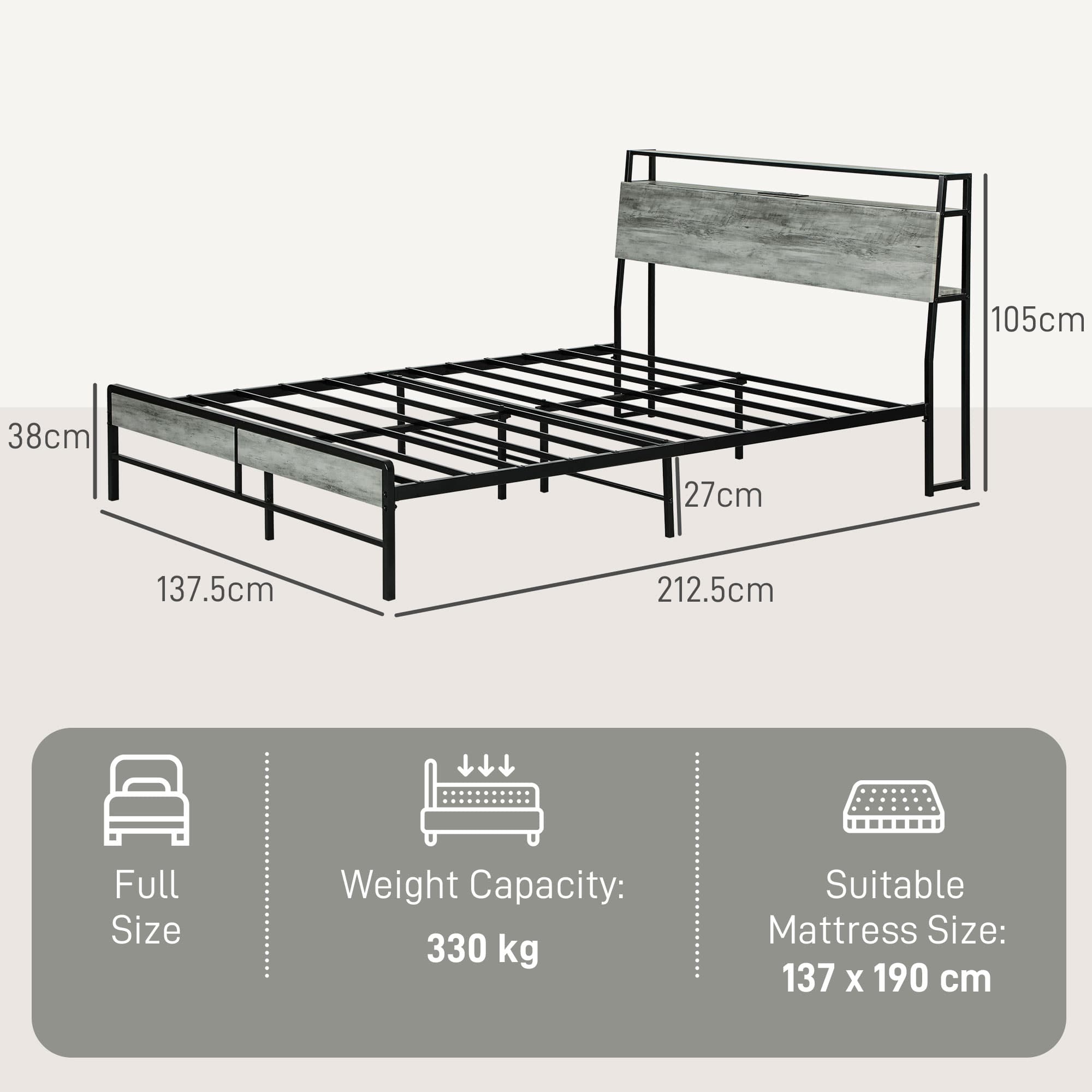 Transform Your Sleep with this LED Double Steel Bed Frame - image 5