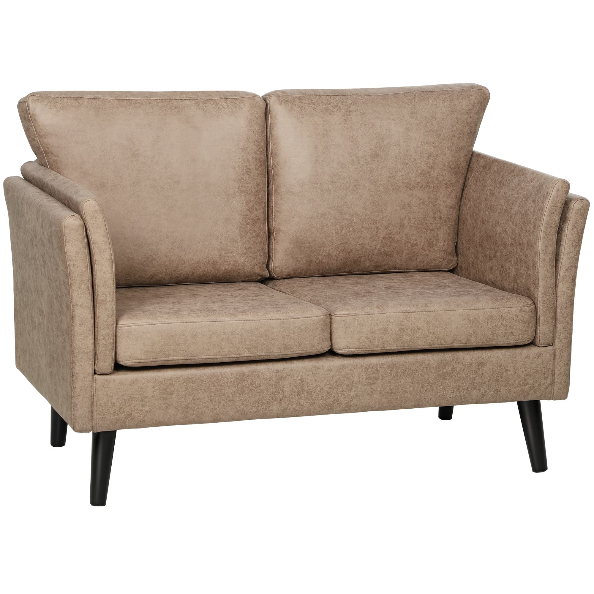 Discover Premium Comfort with this Light Brown 2-Seater Sofa