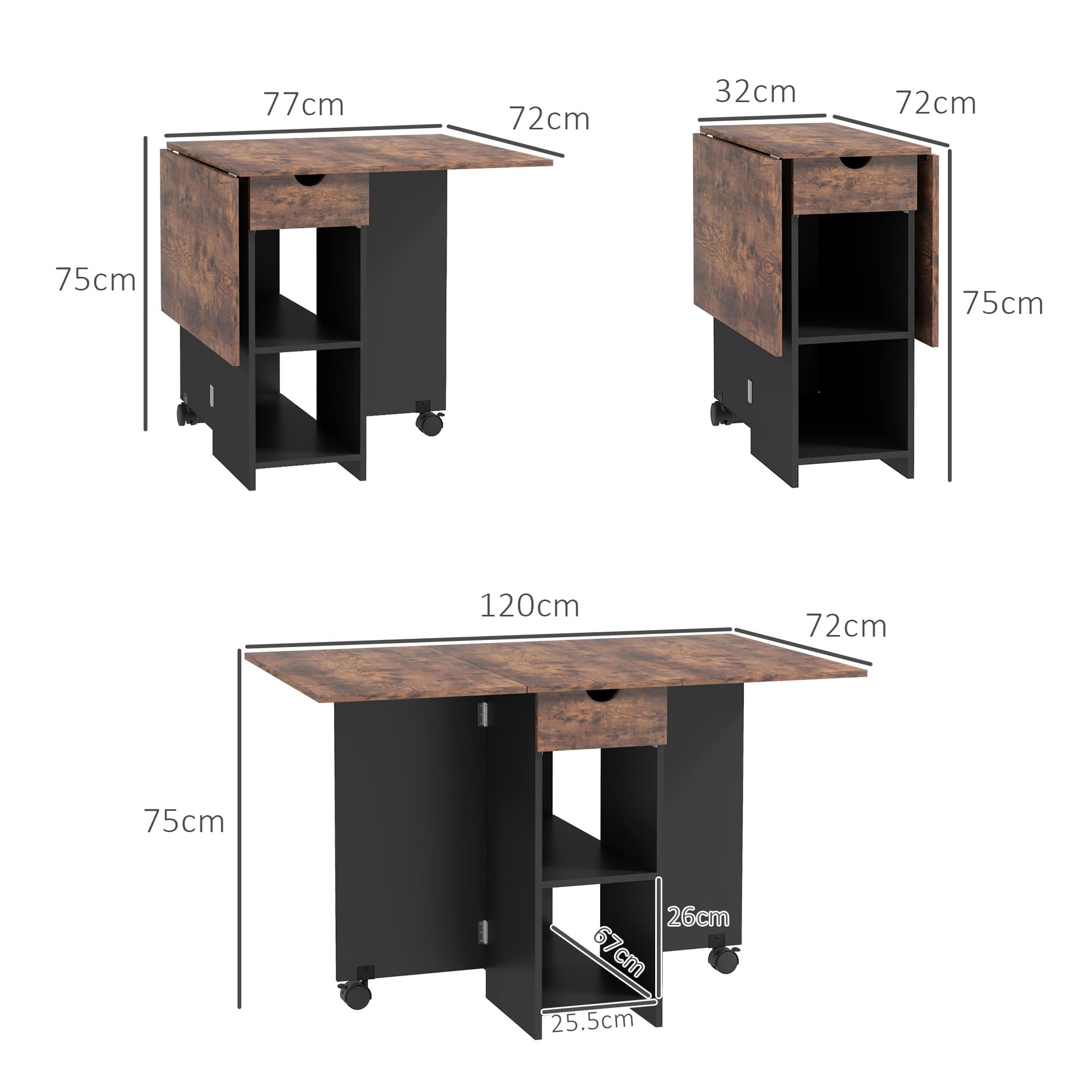 Transform Your Space with this Rustic Drop Leaf Table - image 2