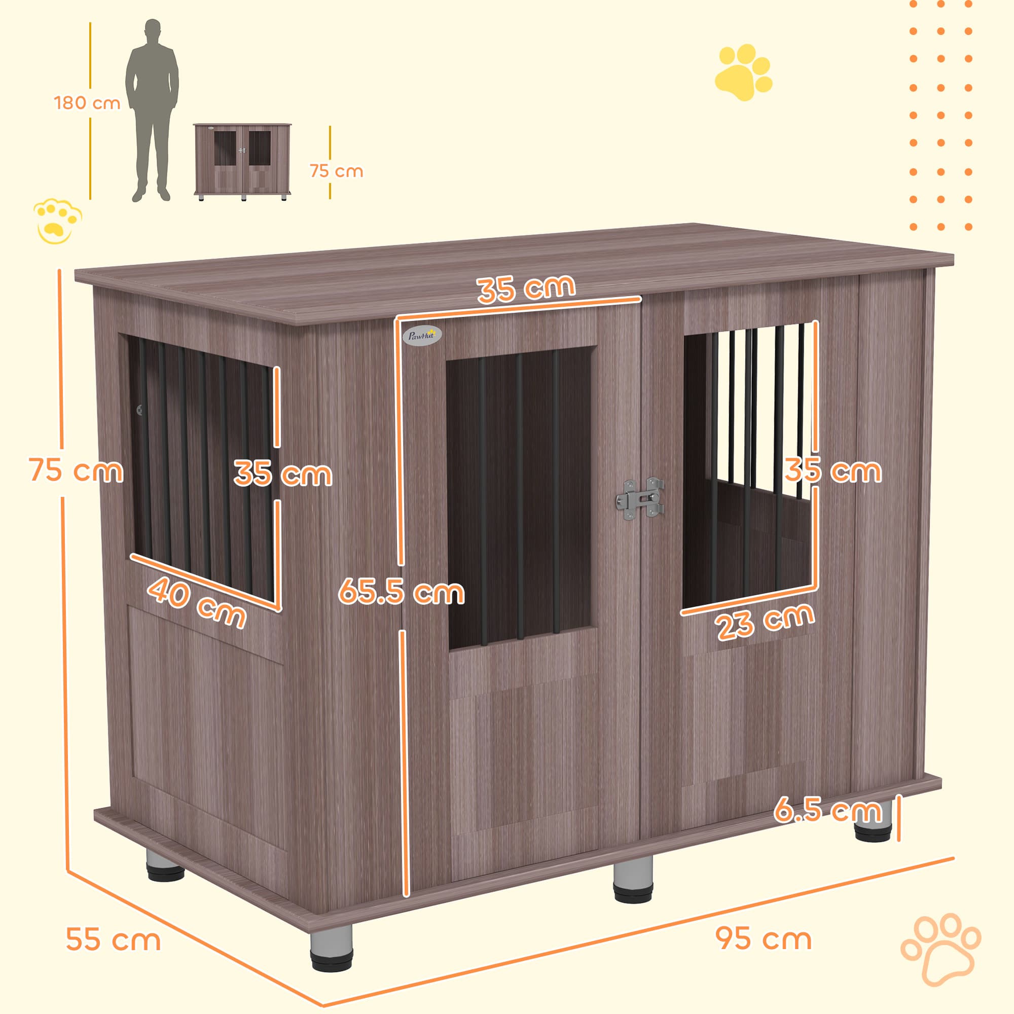 Dog Crate Furniture Side Table for Medium and Large Dogs - image 8