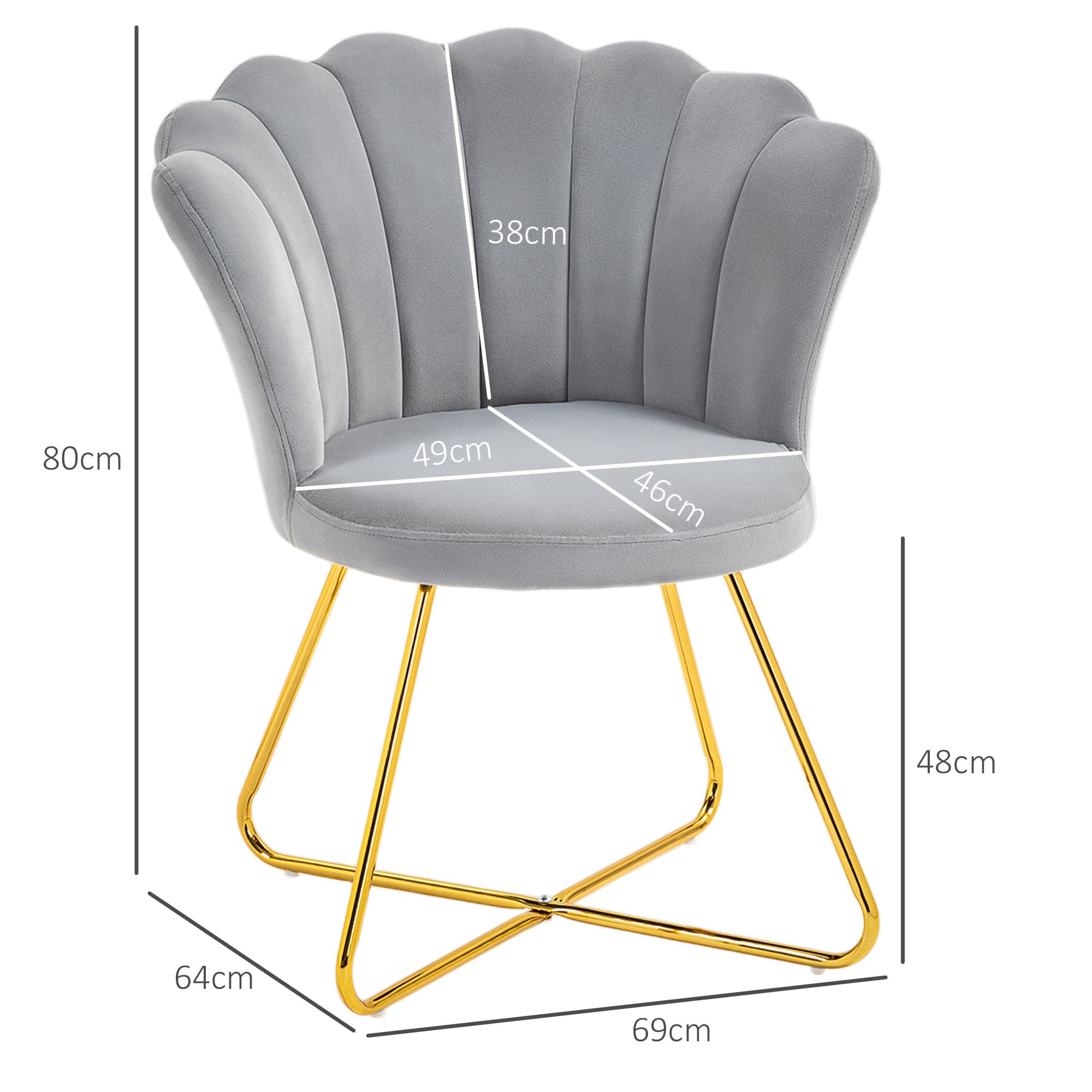 Transform Your Space with the Grey Lotus Petal Accent Chair - image 4