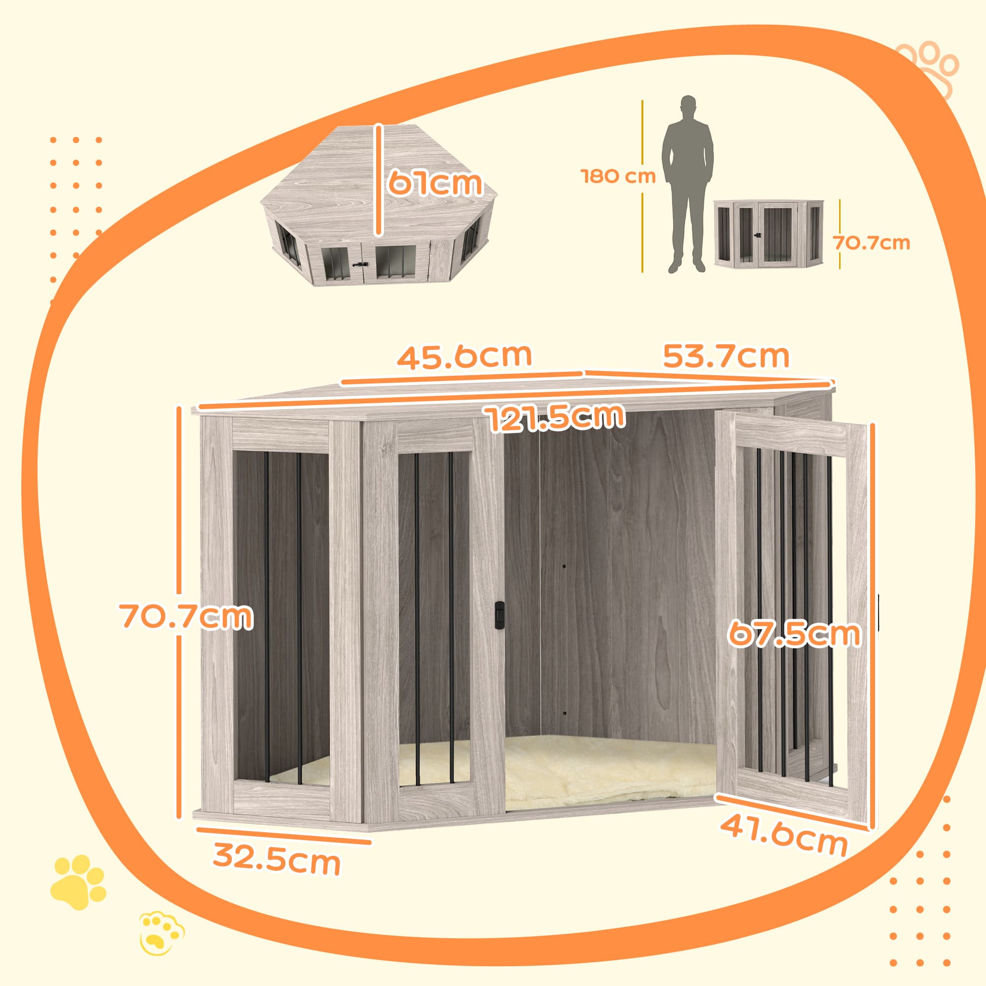Corner Dog Crate That Doubles as Living Room Furniture - image 1