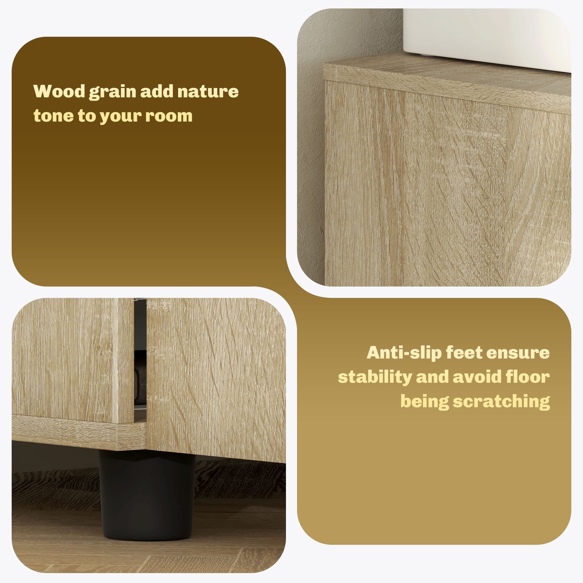 Secure Your Workspace with the Vinsetto Oak Locking Cabinet - image 1