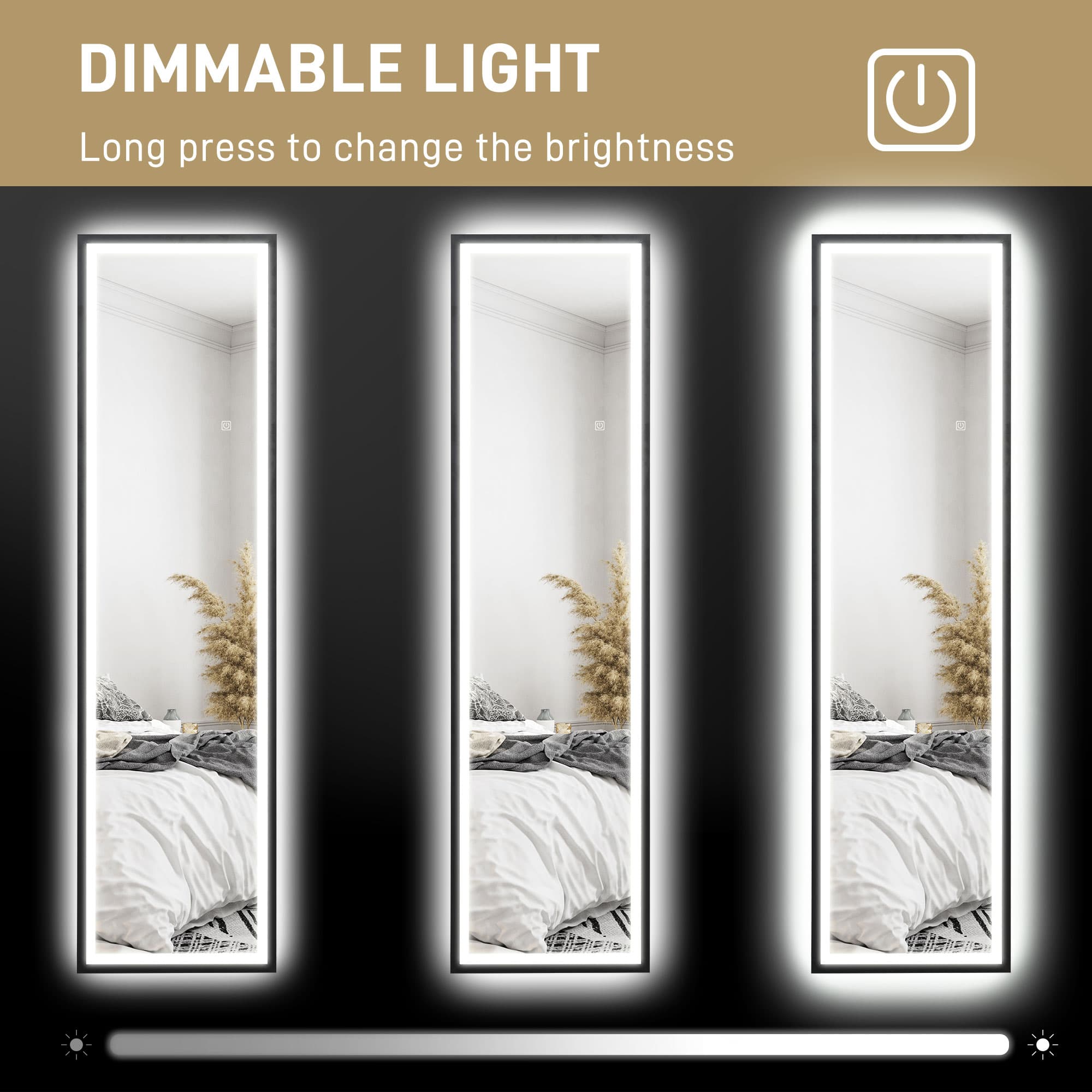 Transform Your Space With This Black Full Length LED Mirror - image 5