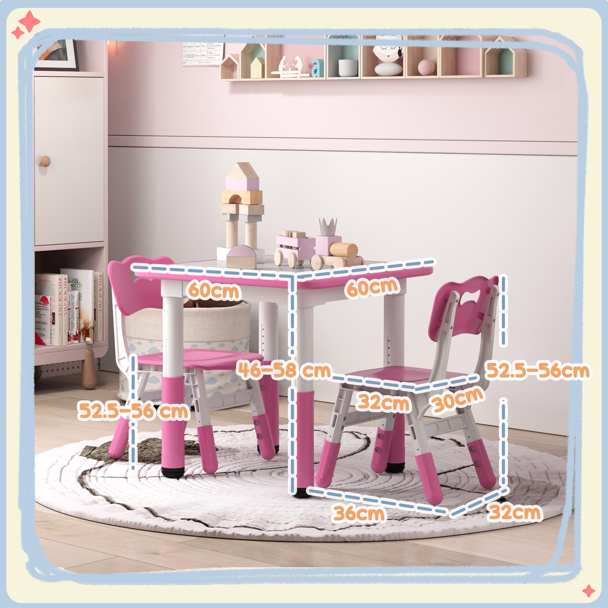 Transform Playtime With This Adjustable Pink Toddler Table Set - image 5