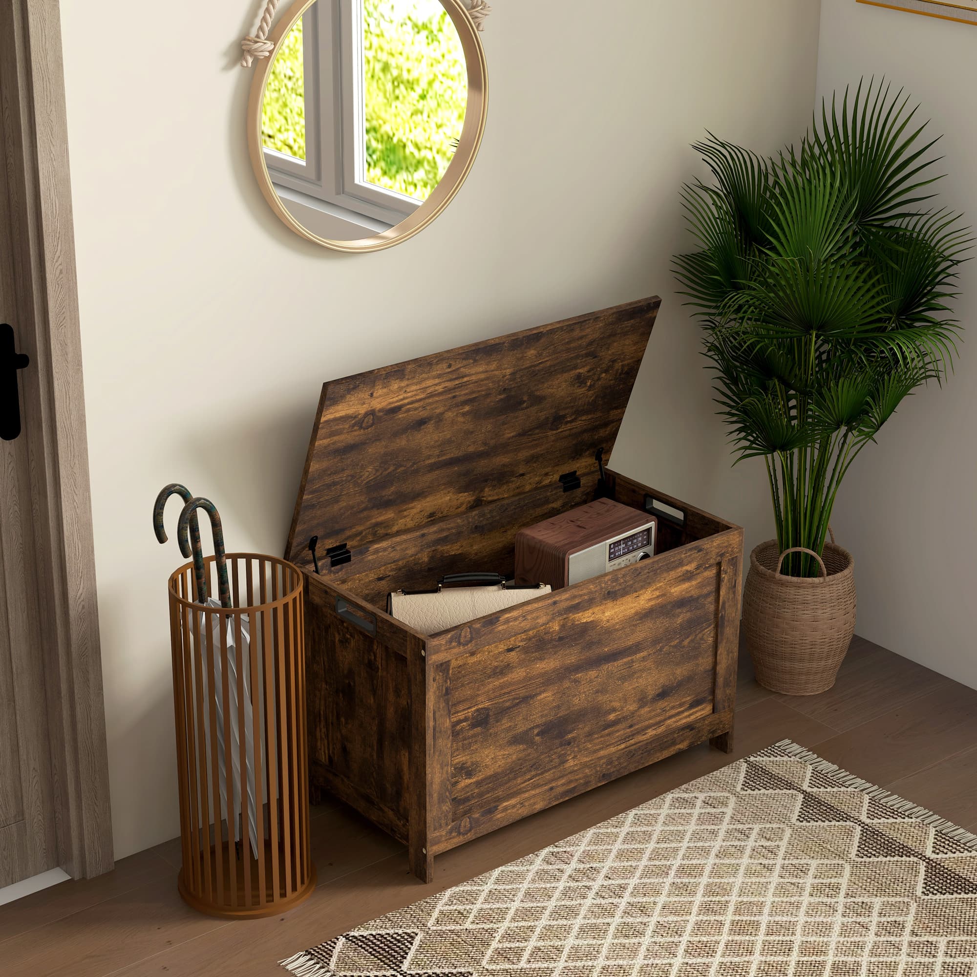 Transform Your Space with this Rustic Wooden Storage Chest - image 3