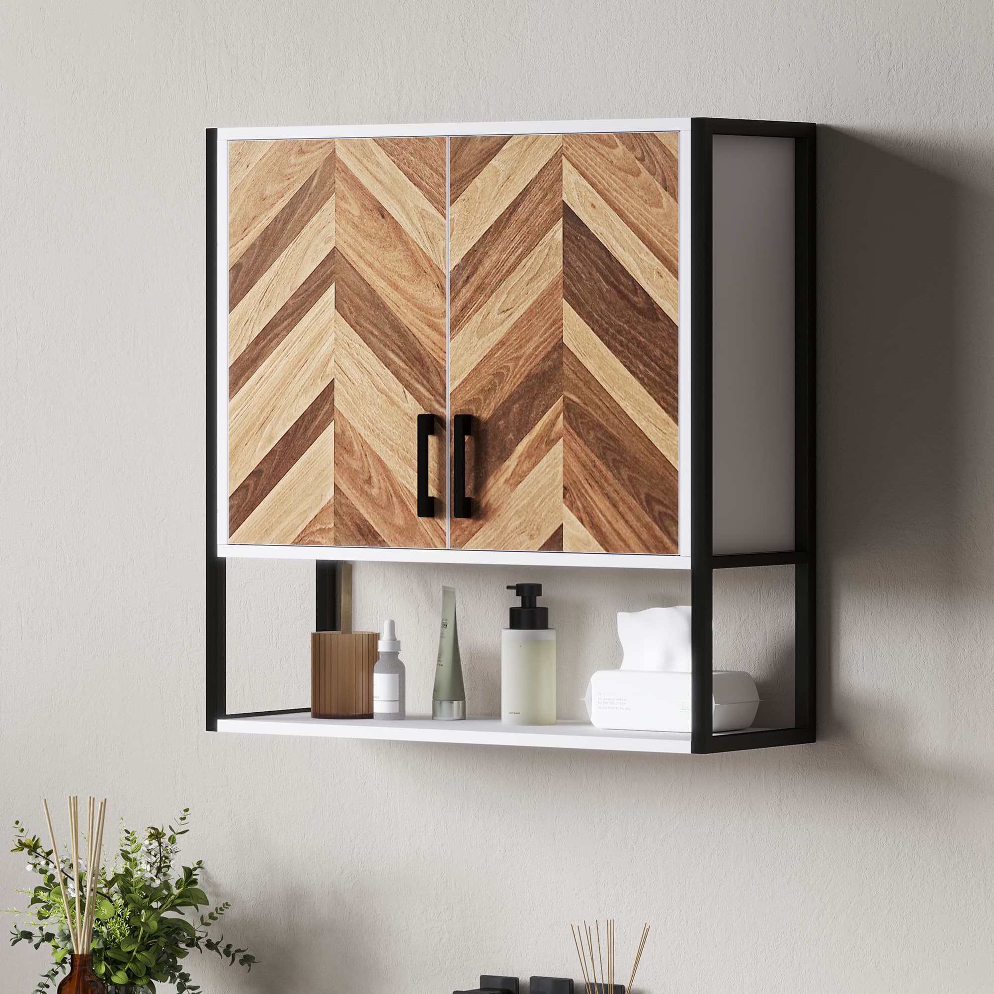 Transform Your Space with this Walnut Wall Bathroom Cabinet - image 4