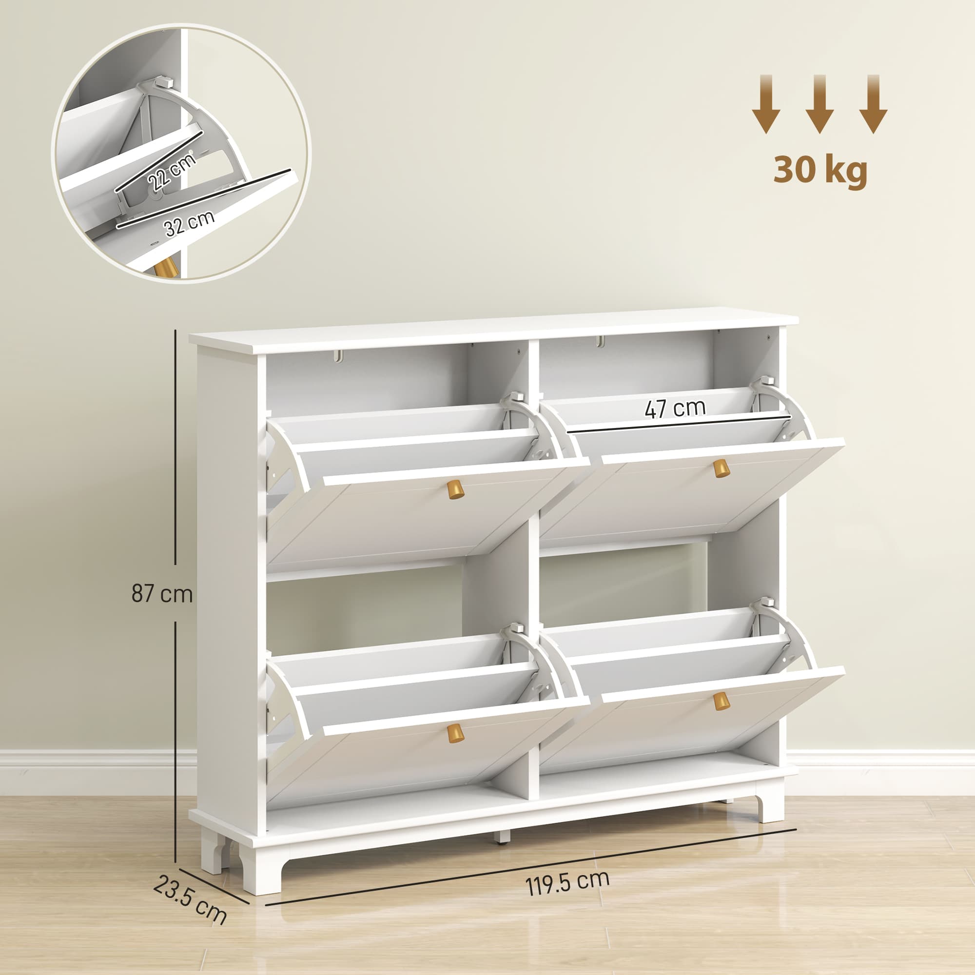 Transform Your Hallway With This Slim White Shoe Cabinet - image 2