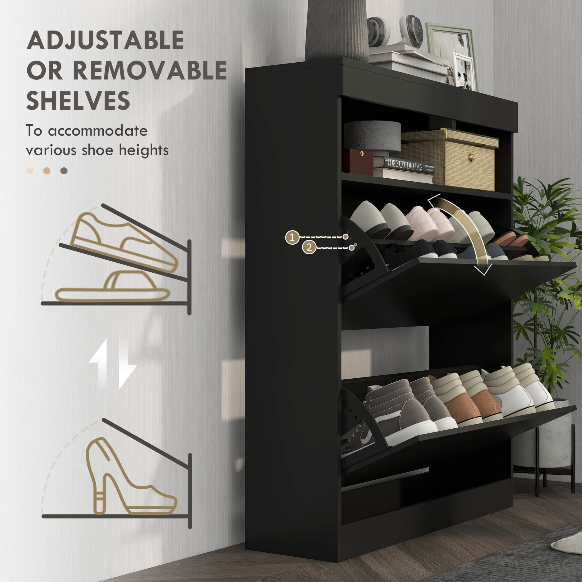 The Slim High-Gloss Shoe Cabinet That Hides 16 Pairs - image 1