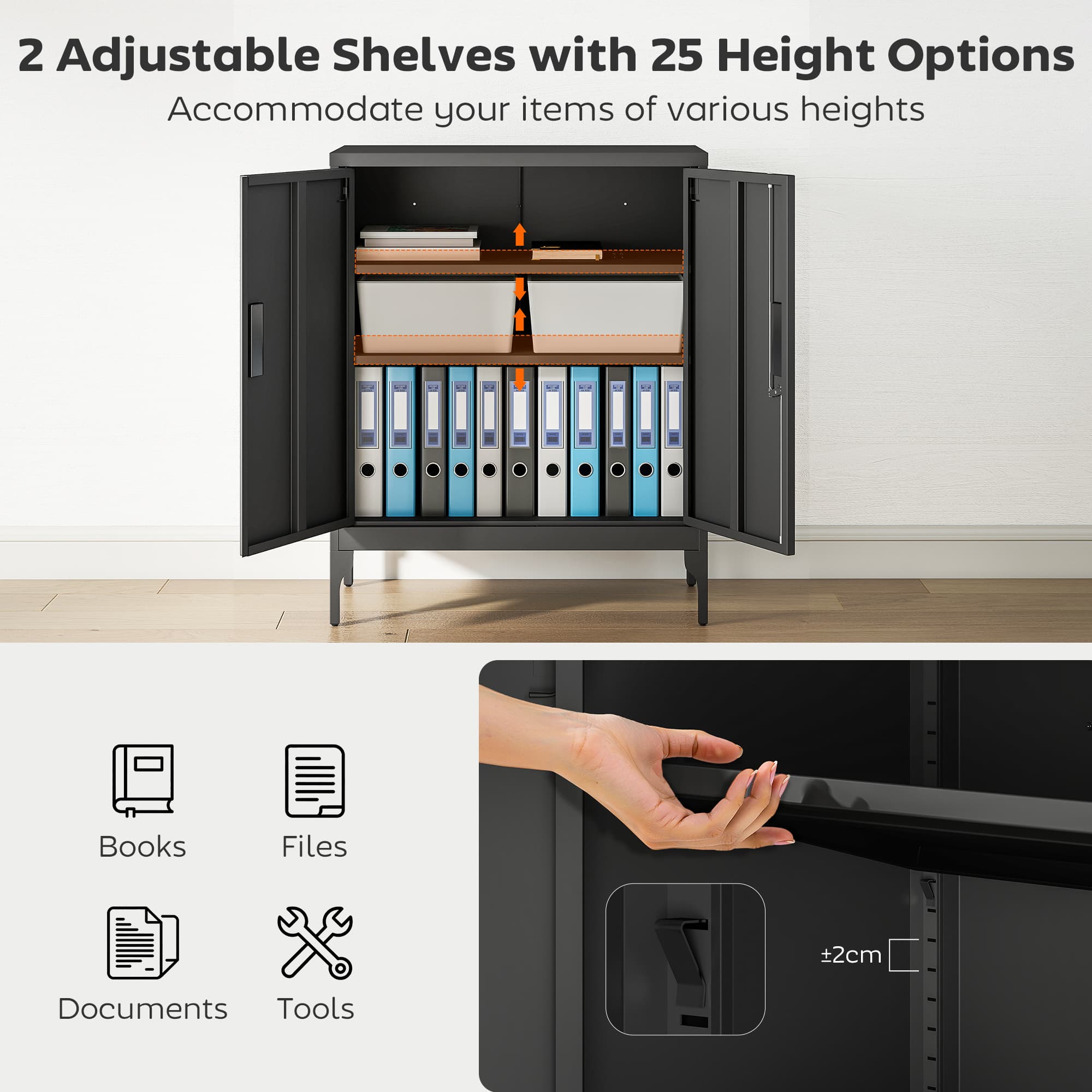 Transform Your Space with this Secure Black Metal Cabinet - image 4