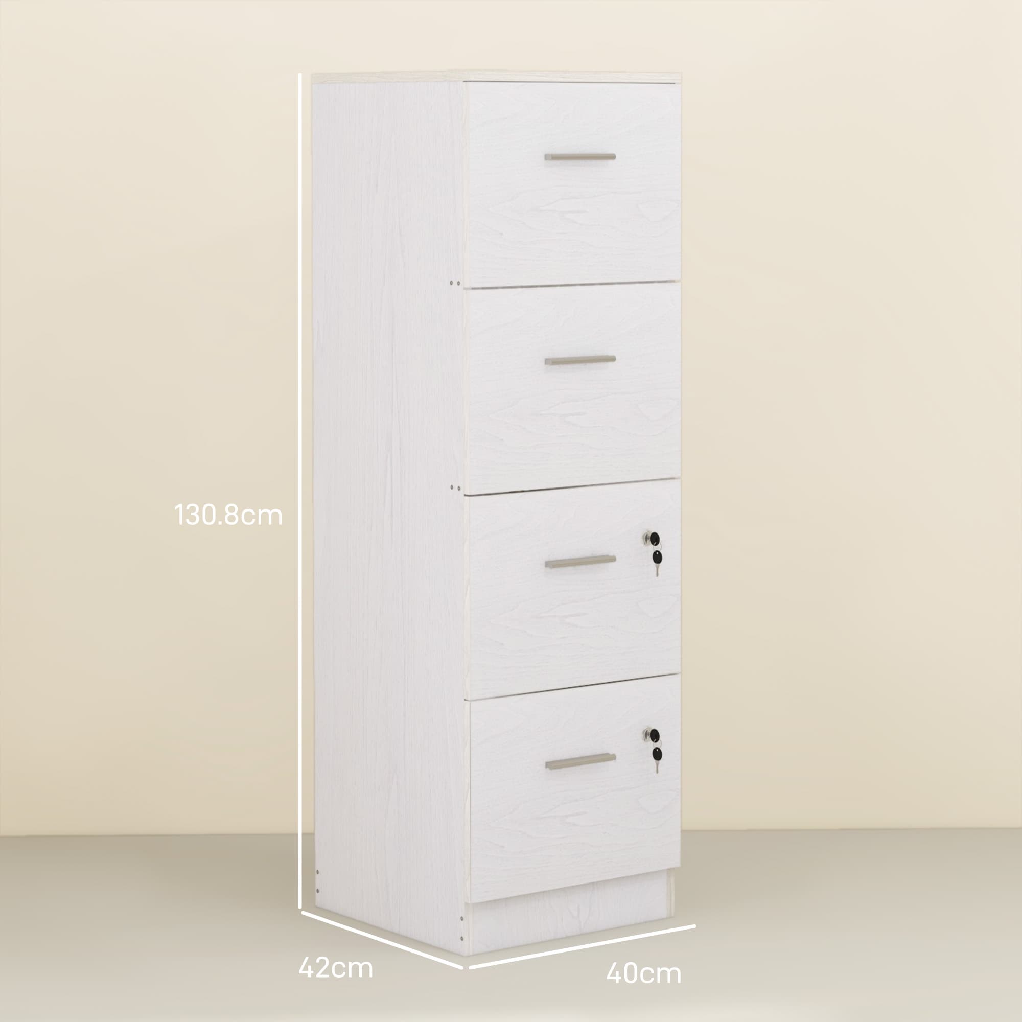 Organise Your Space with this 4-Drawer Lockable Filing Cabinet - image 5