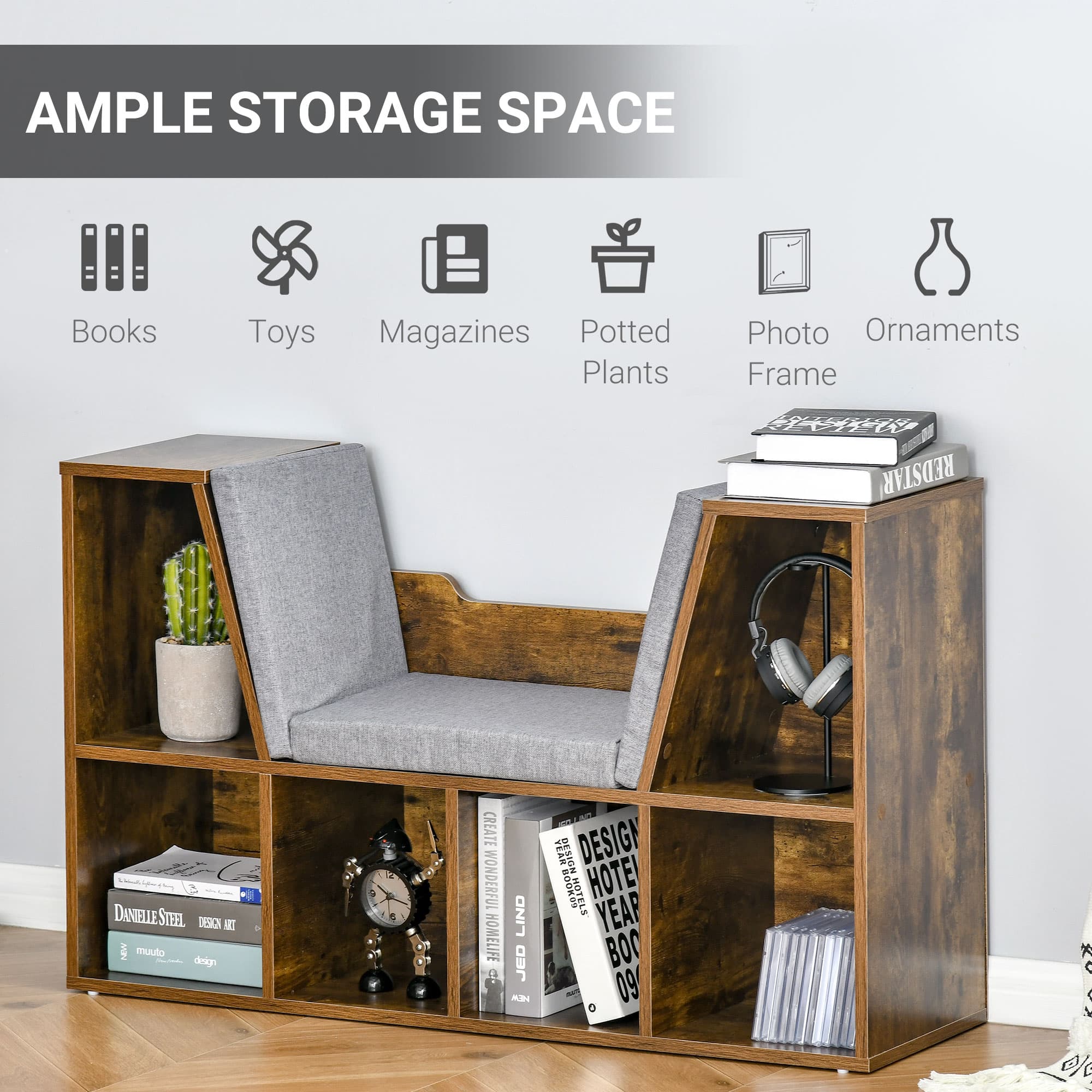 Transform Your Space with this Bookcase Reading Seat - image 5