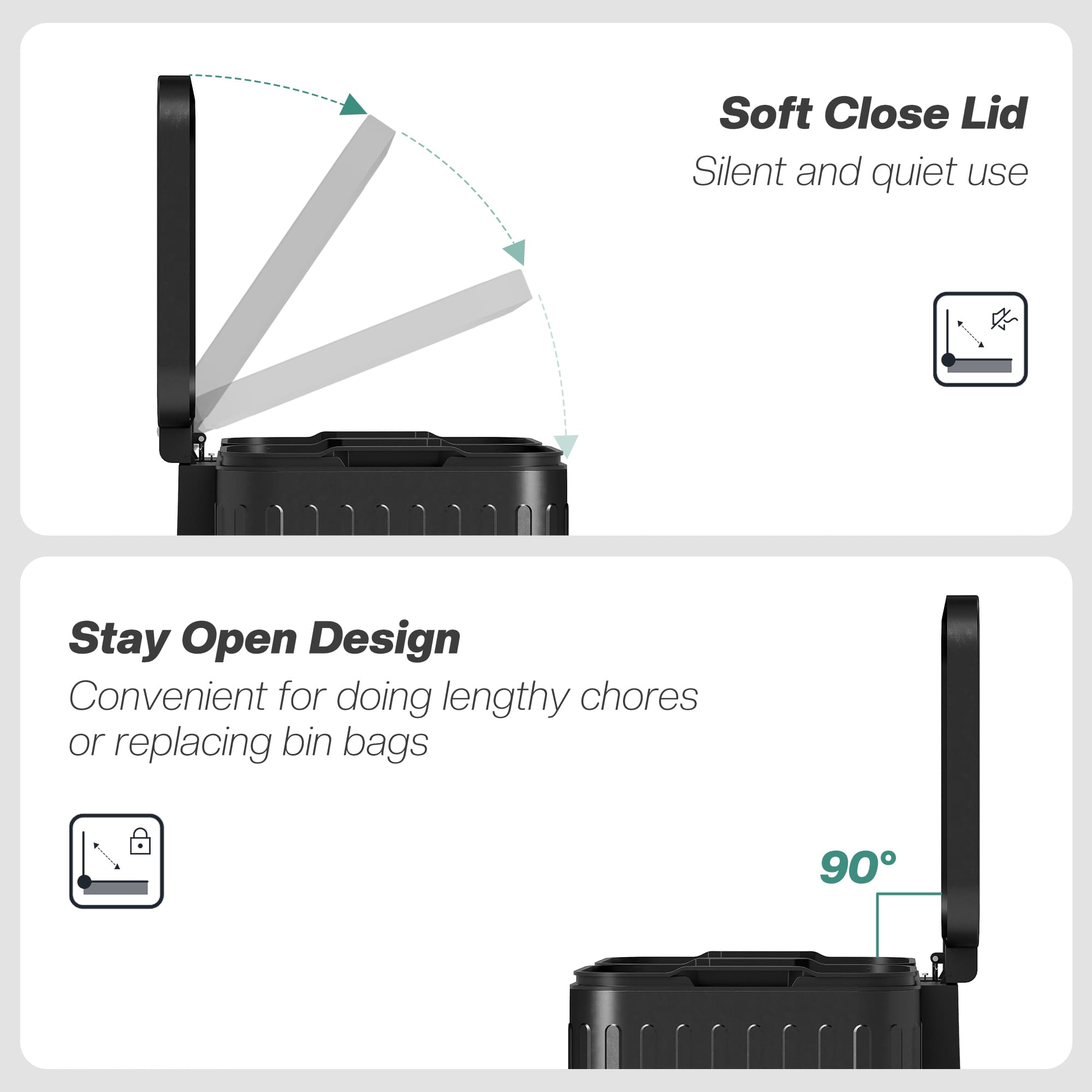 Effortless Waste Separation with the 40L Dual Kitchen Bin - image 4