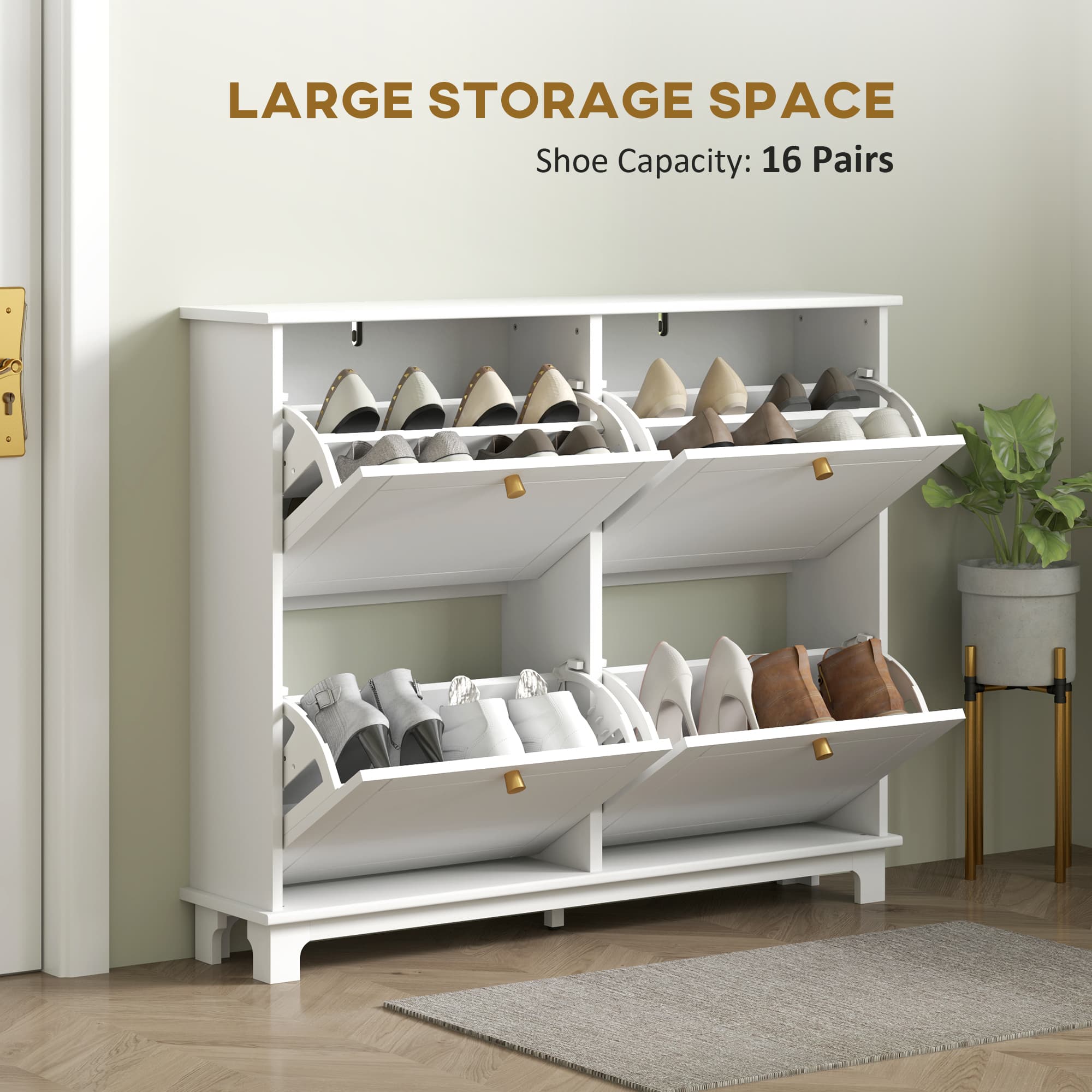 Transform Your Hallway With This Slim White Shoe Cabinet - image 4