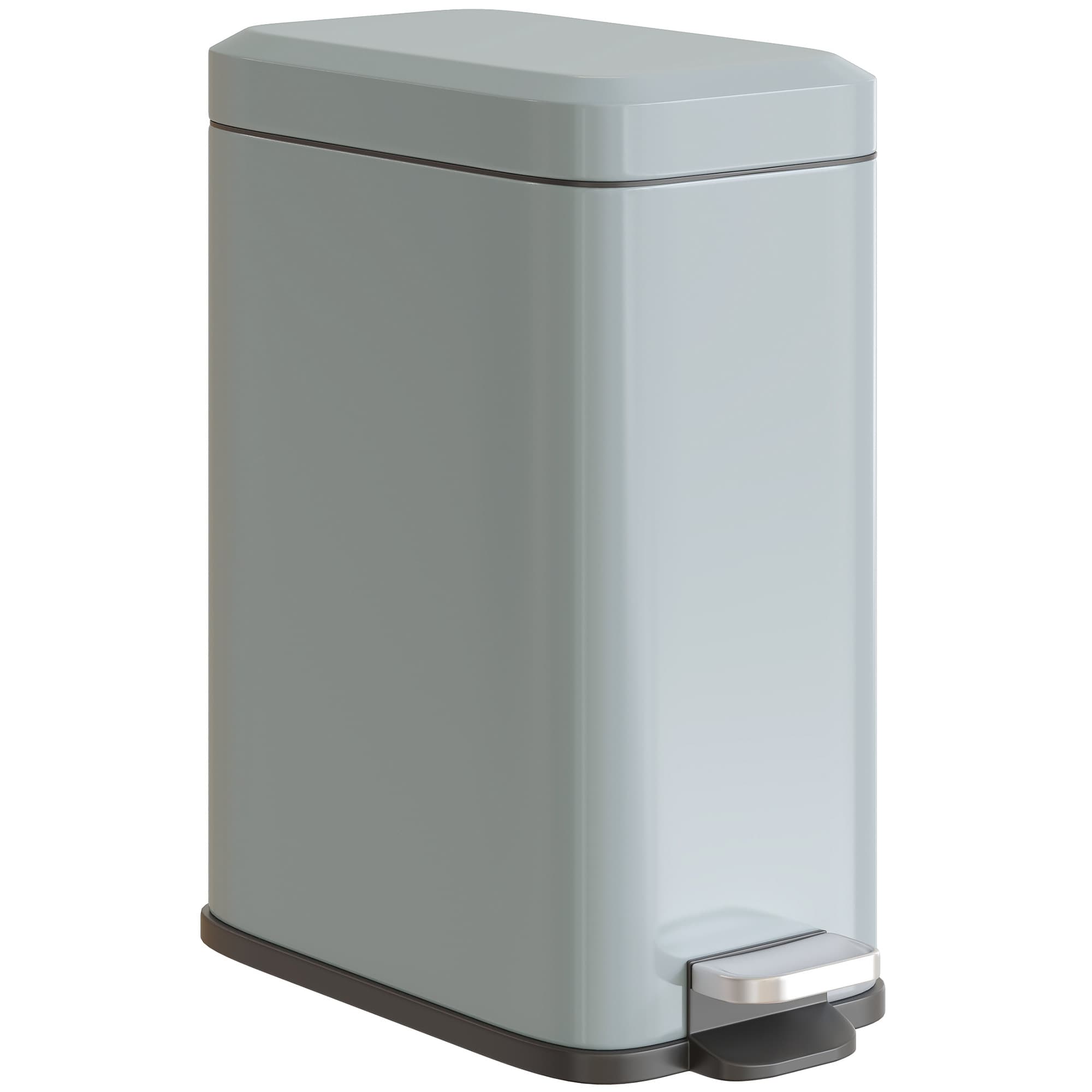 5L Steel Pedal Bin with Removable Inner Bucket — Grey - image 10