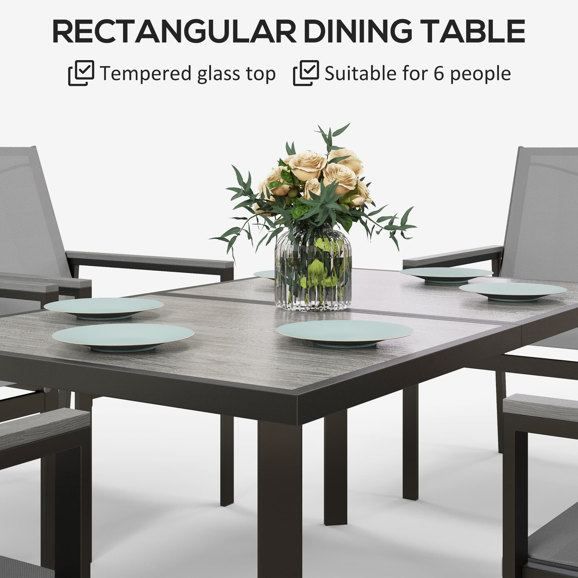 Transform Your Space With This 7-Piece Metal Dining Set - image 4