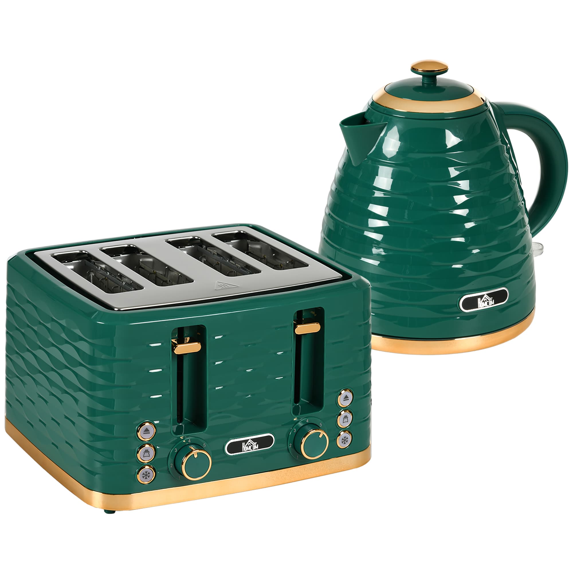 Match Your Morning Routine with This Green Kettle and Toaster Set - Green