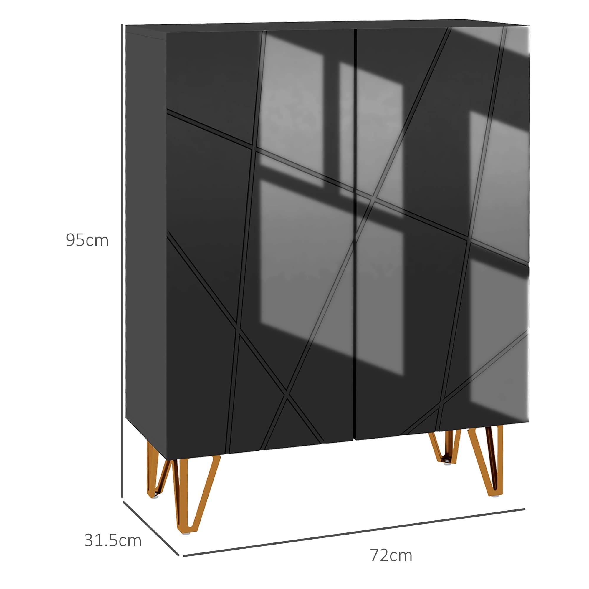 Transform Your Hallway With This High Gloss Black Shoe Cabinet - image 5