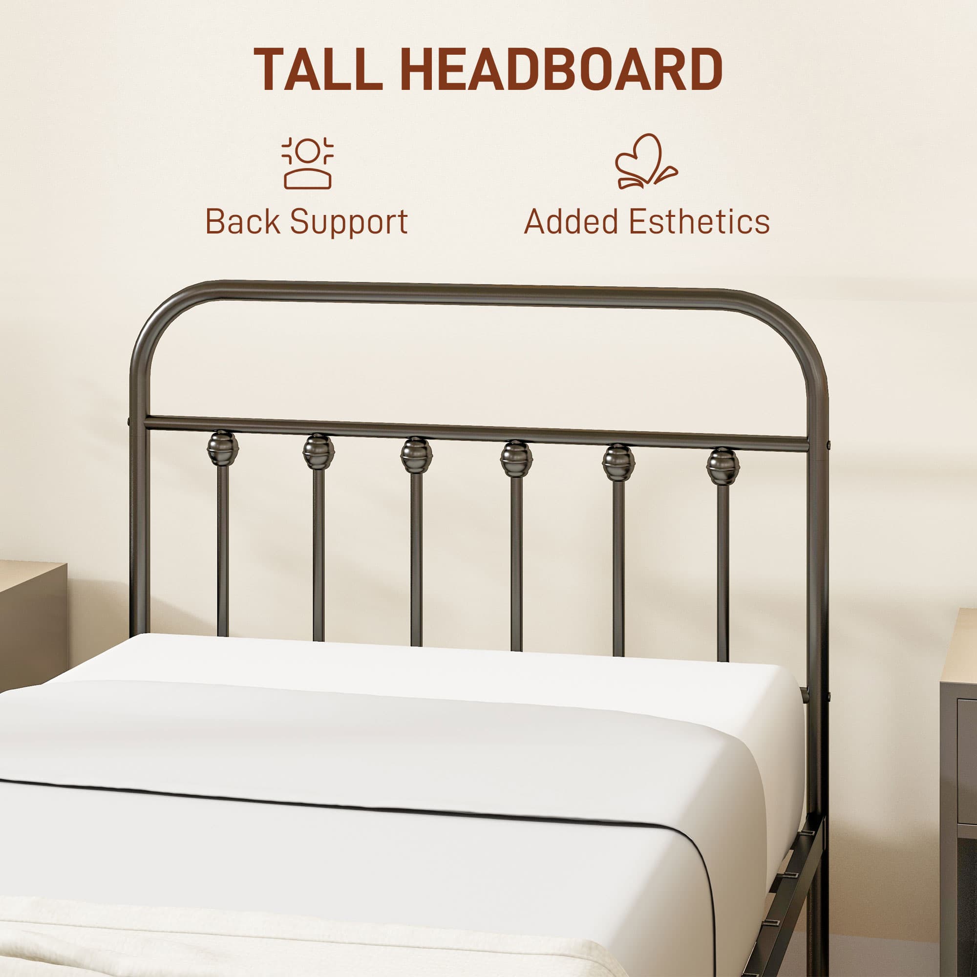 Transform Your Space with this Minimalist Single Metal Bed - image 5