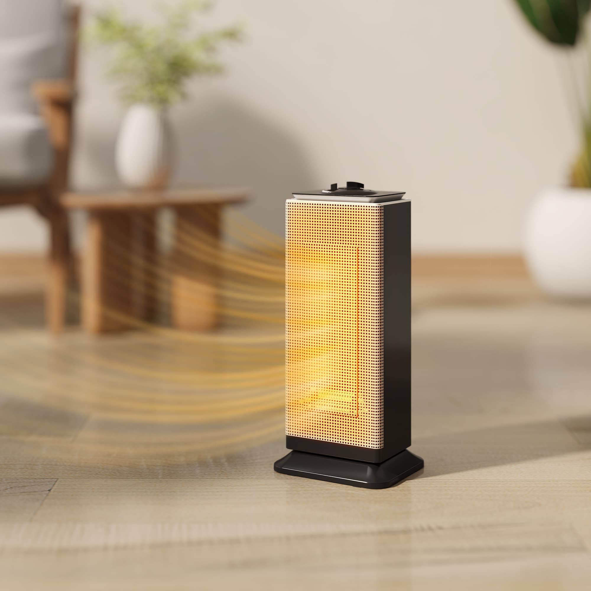 Compact 2000W Ceramic Heater with Wide-Angle Oscillation - image 5