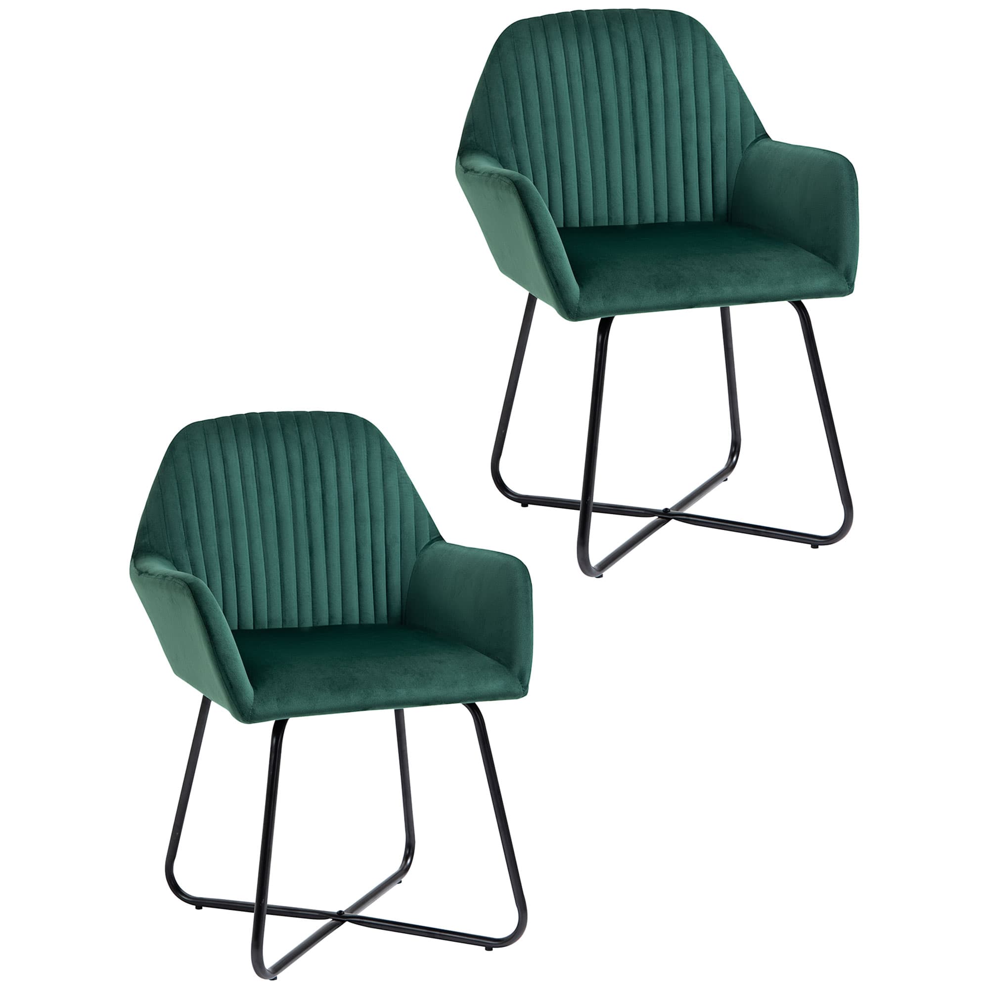 Discover the Green Velvet-Feel Plisse Accent Chair