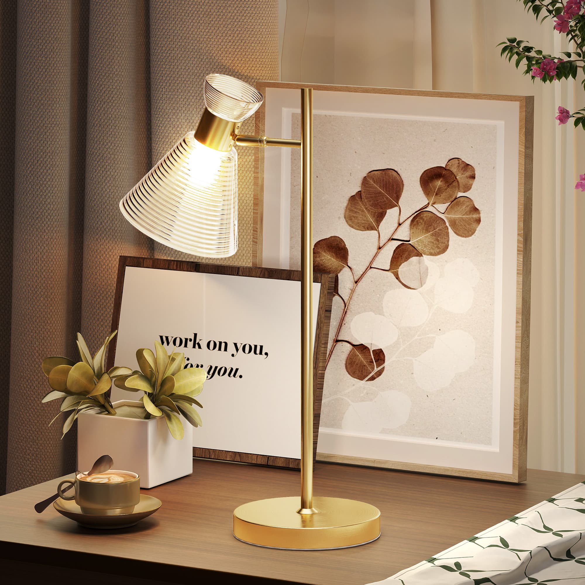 Add Warm Focused Light with a Gold Bedside Lamp - image 9