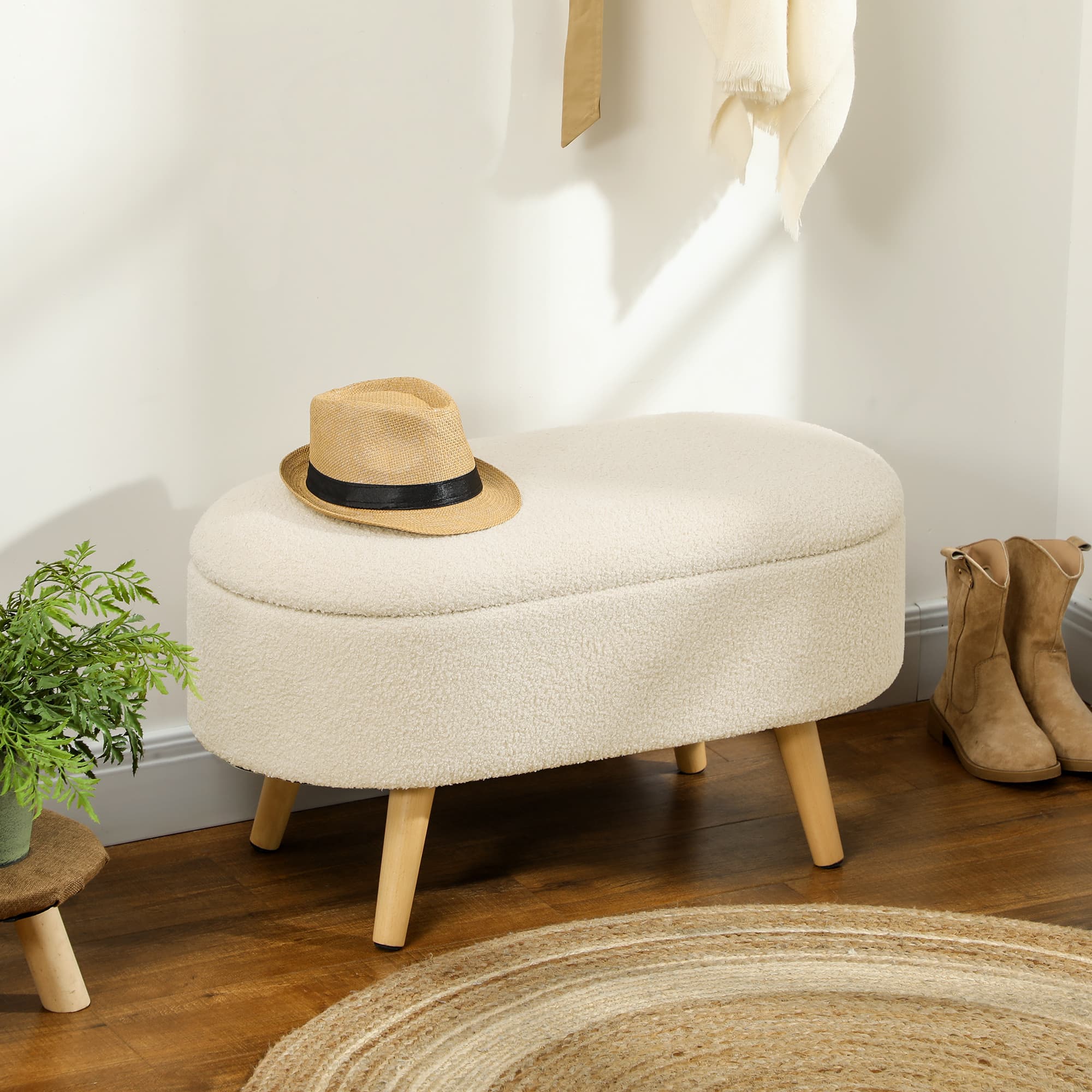 Transform Your Space with this Cosy Teddy Fleece Storage Ottoman - image 1