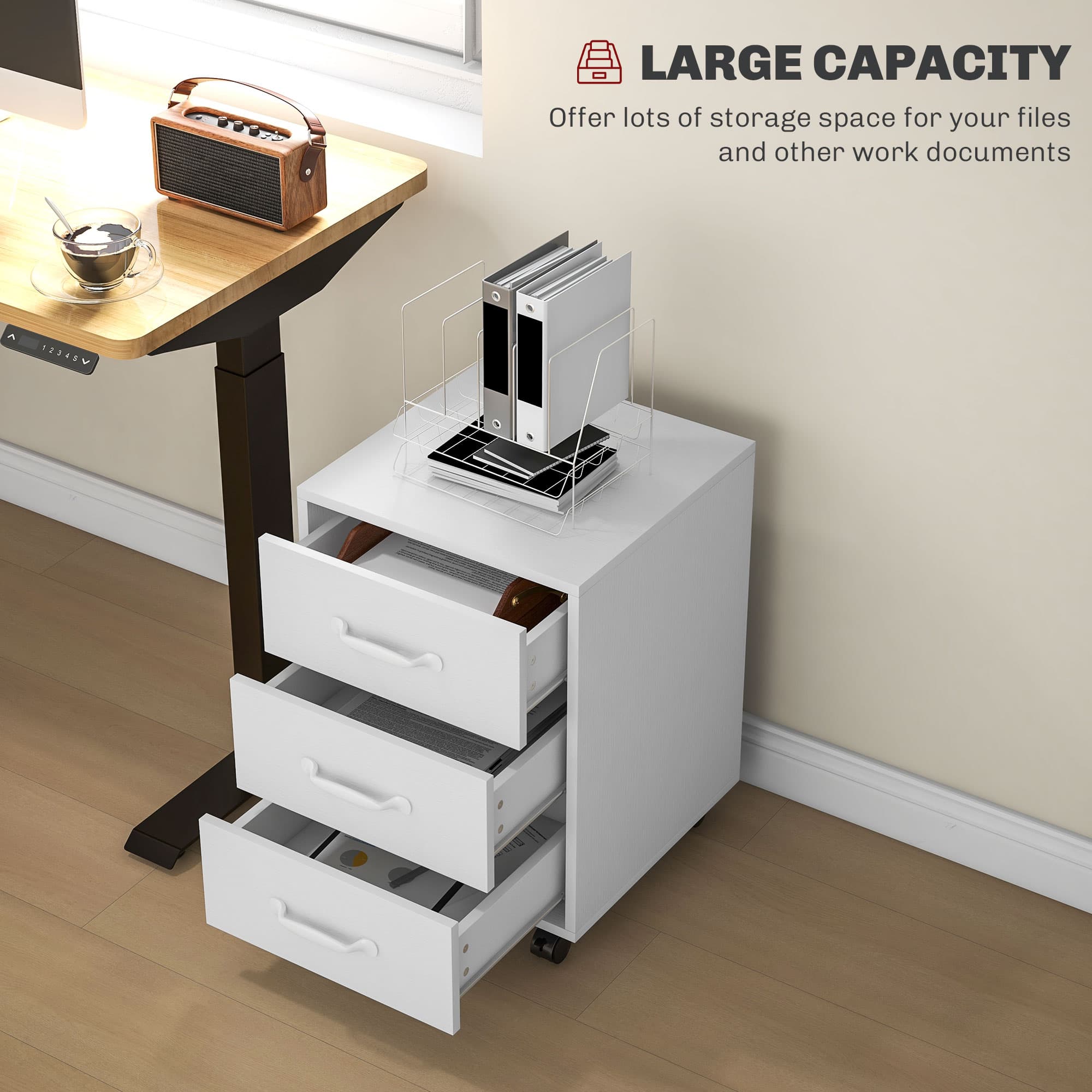 Transform Your Workspace with this Mobile 3-Drawer Cabinet - image 2