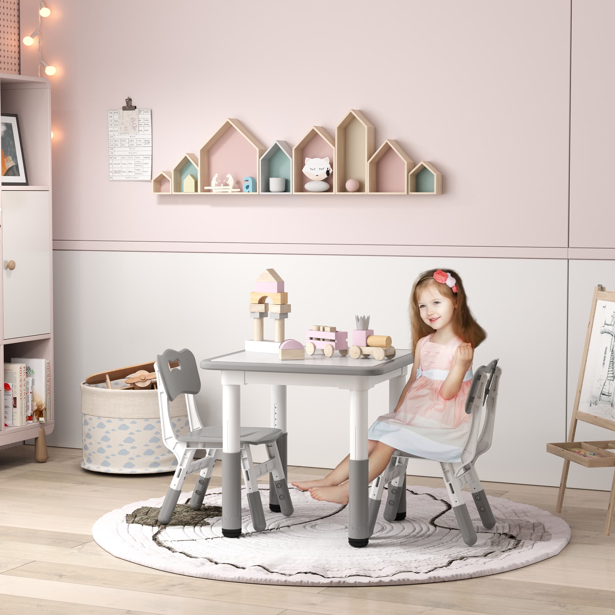 Transform Playtime with this Height Adjustable Toddler Table Set - image 2